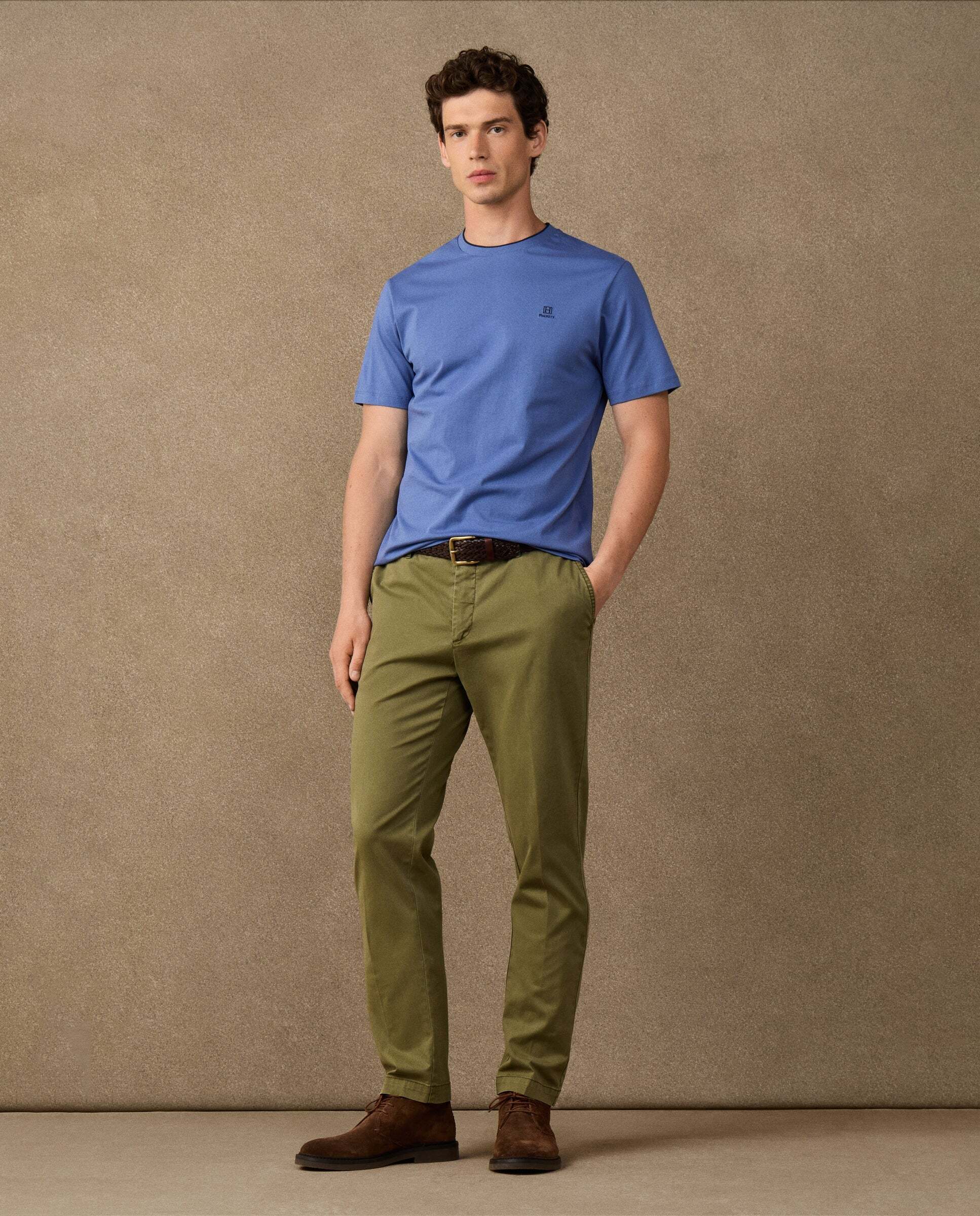 Camiseta de hombre logo h fit clásico - Hackett - Añil Añil-2