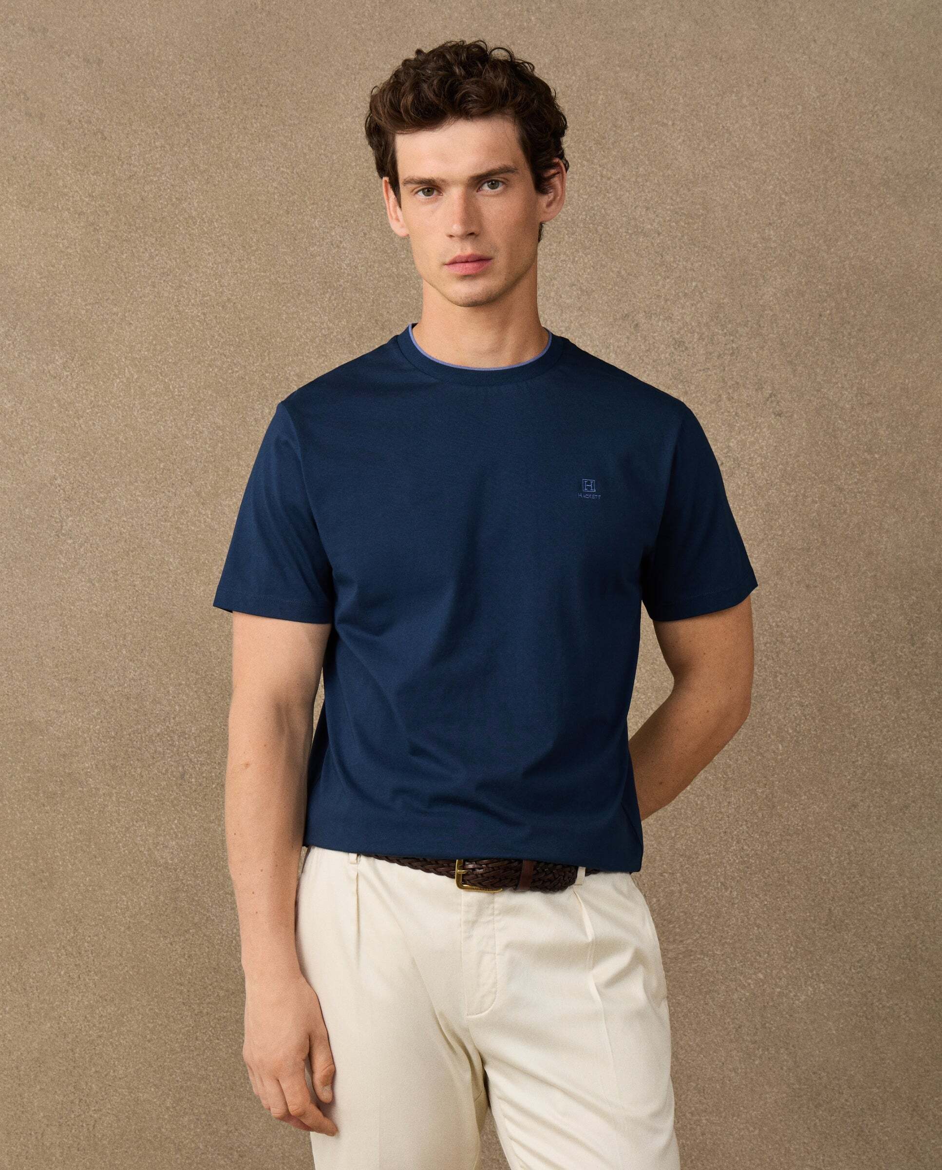 Imagen 0 de Camiseta de hombre logo h fit clásico Añil