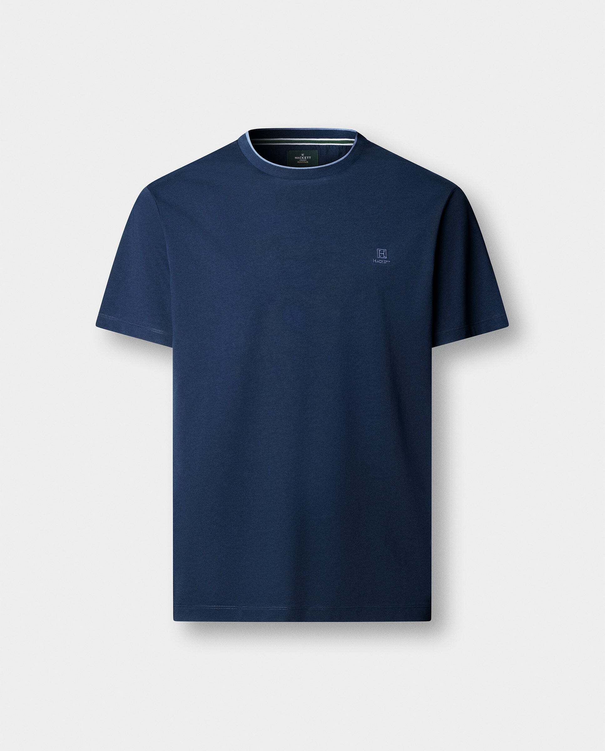 Camiseta de hombre logo h fit clásico - Hackett - Azul marino Azul marino-7