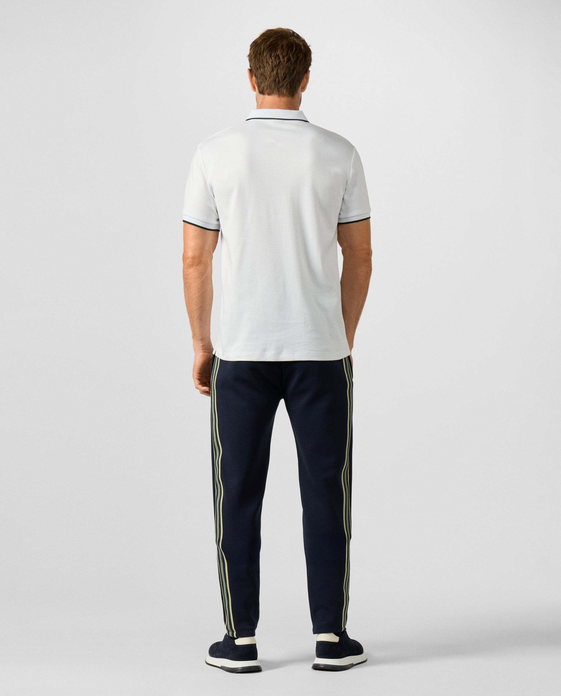 Polo de hombre manga corta con logo fit clásico - Hackett - Blanco Blanco-3