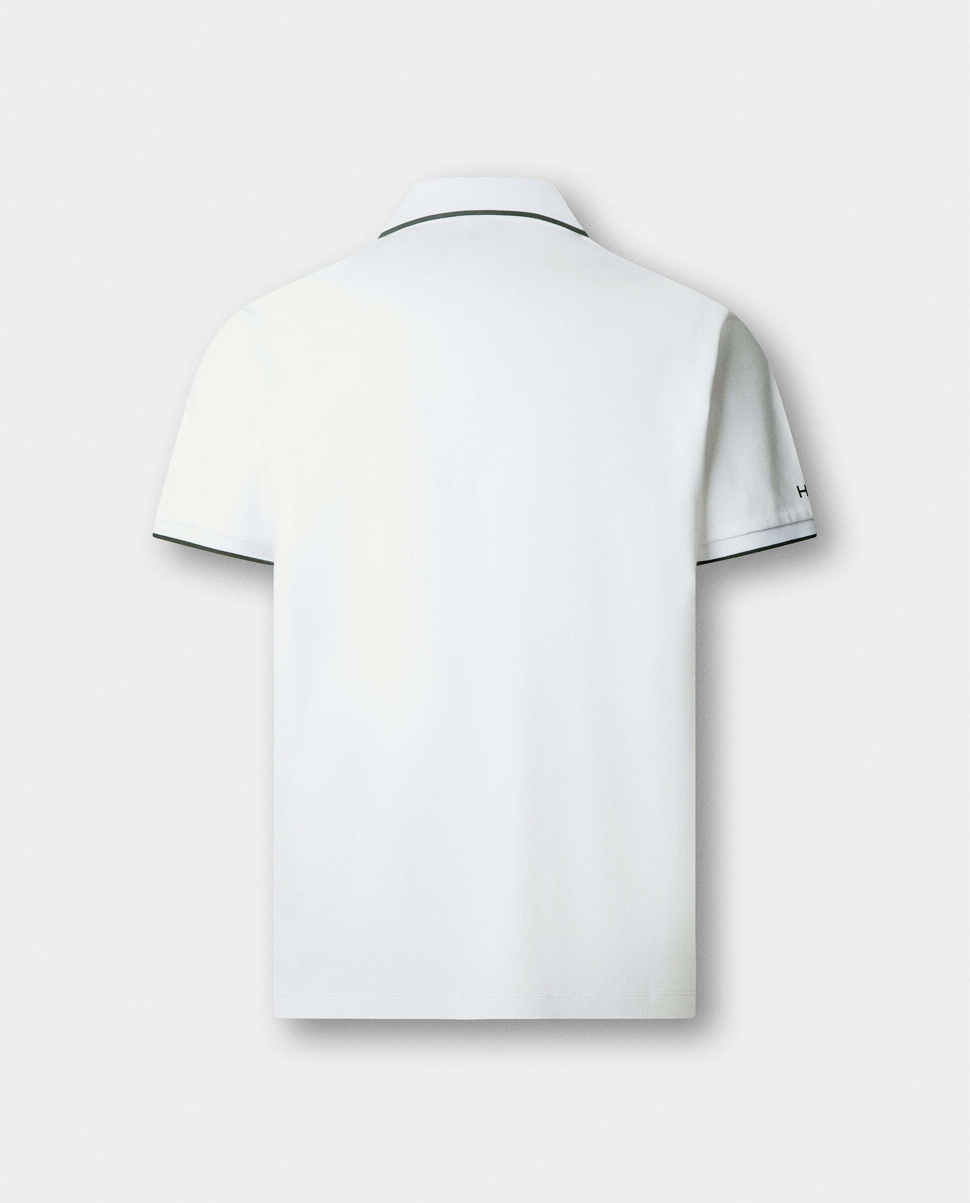 Polo de hombre manga corta con logo fit clásico - Hackett - Blanco Blanco-5