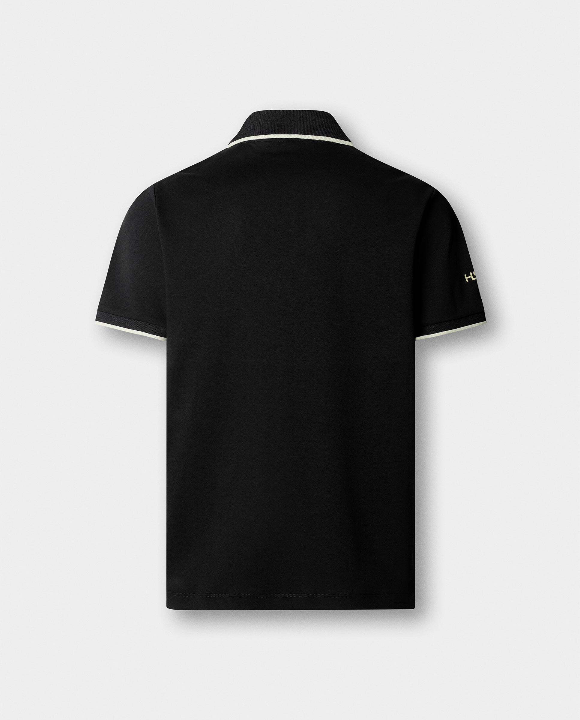 Polo de hombre manga corta con logo fit clásico - Hackett - Negro Negro-5