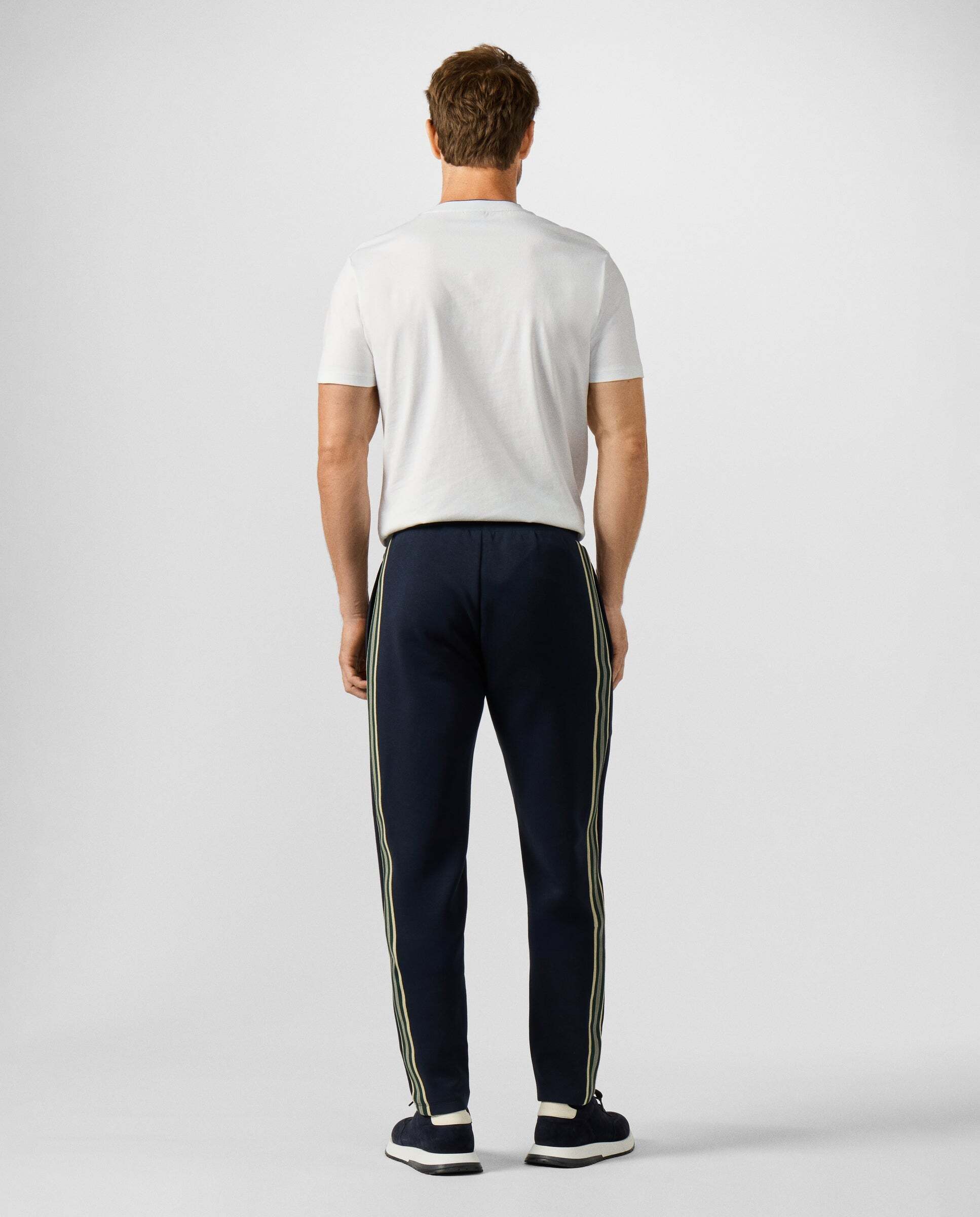 Jogger de felpa members track - Hackett - Azul Azul-3
