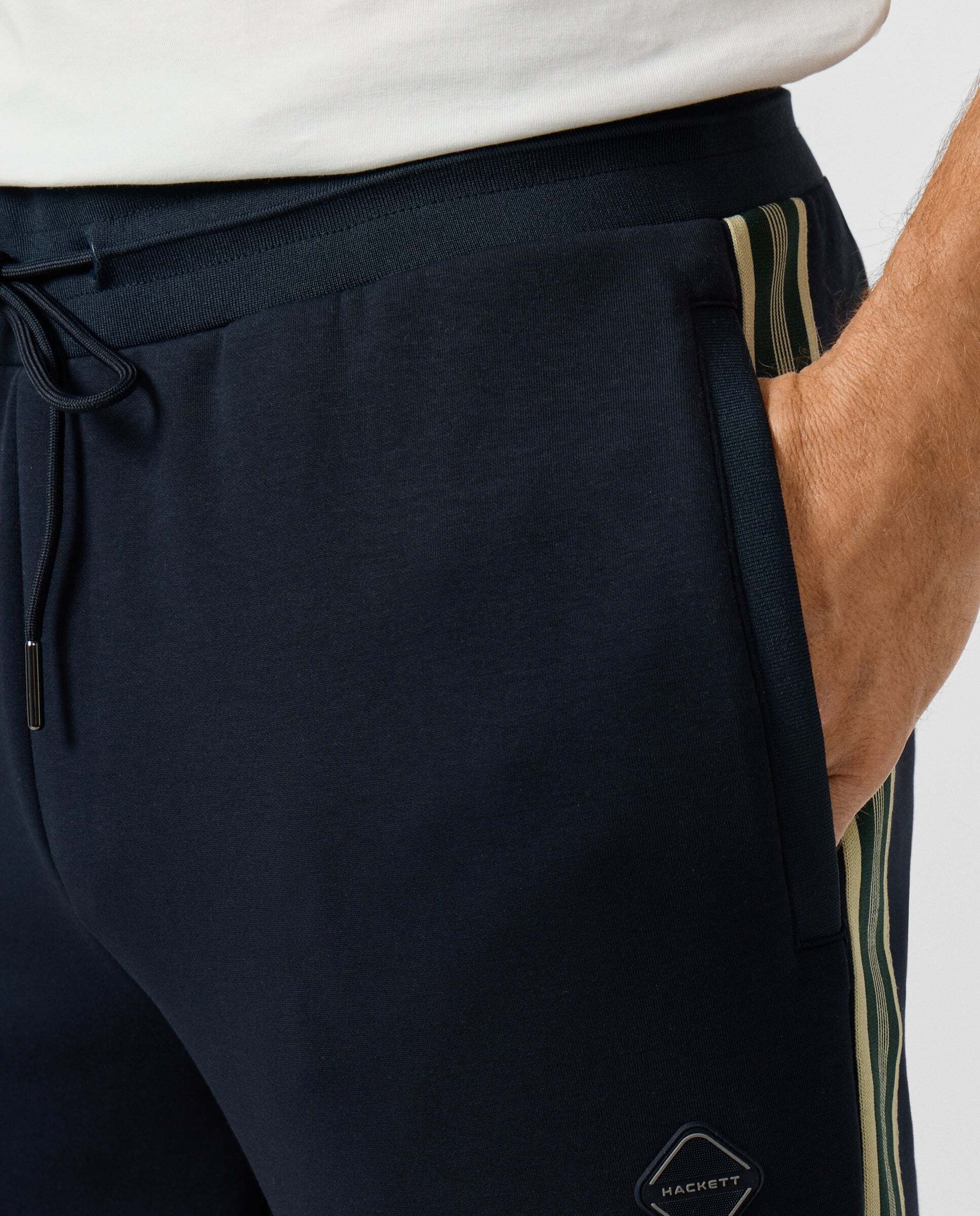 Jogger de felpa members track - Hackett - Azul Azul-4