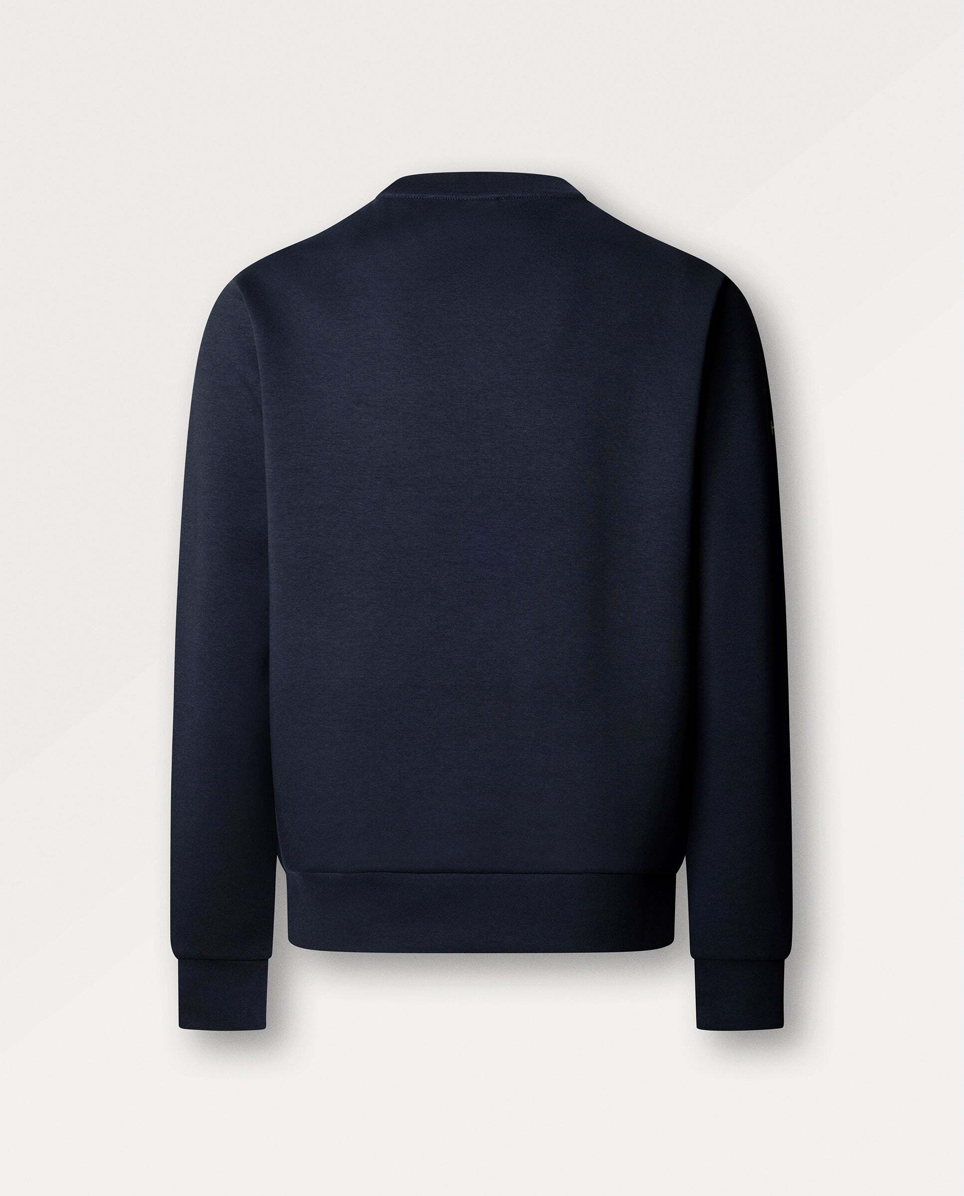 Sudadera de hombre cuello redondo con logo - Hackett - Azul marino Azul marino-8