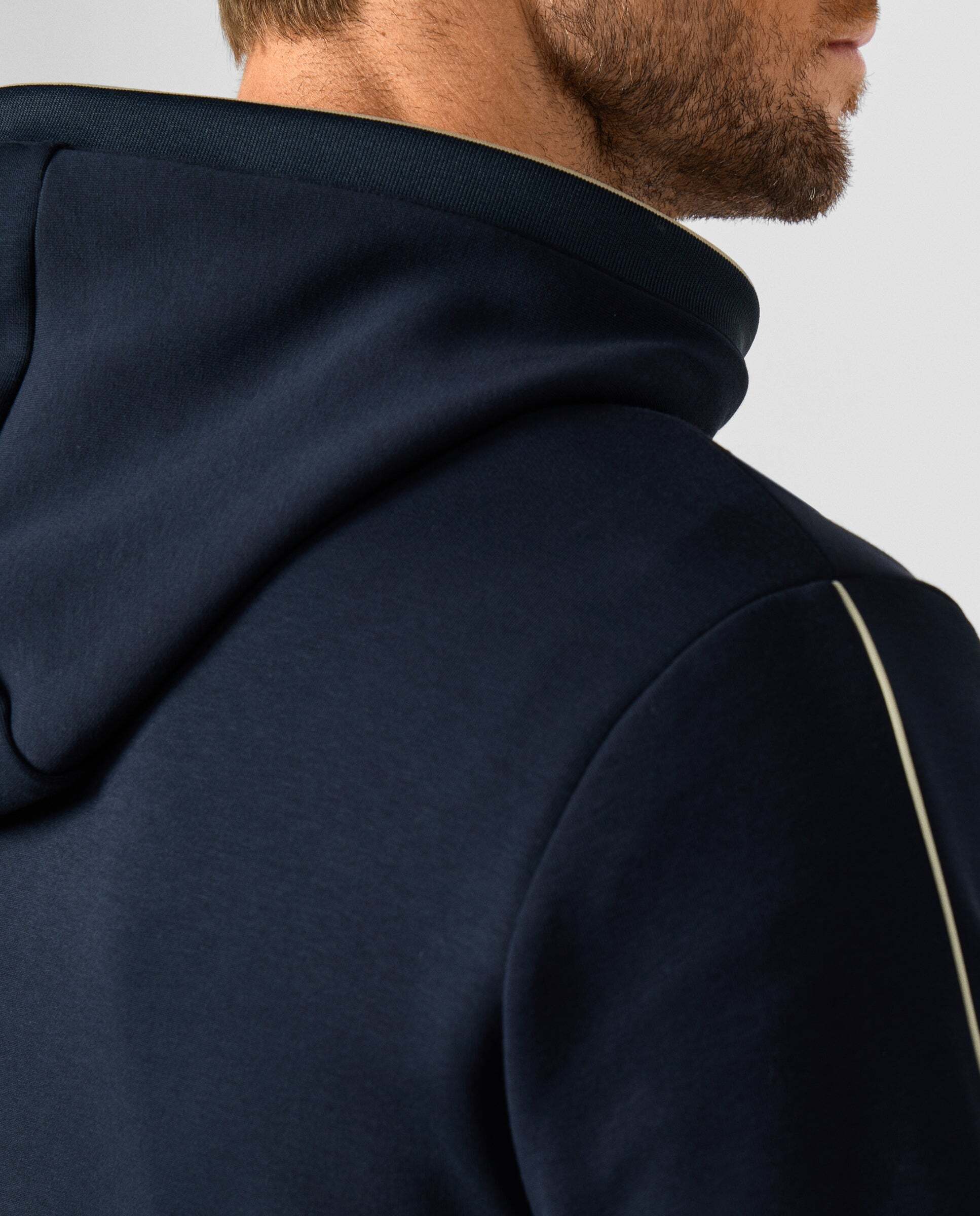 Sudadera de hombre con capucha y logo - Hackett - Azul Azul-5