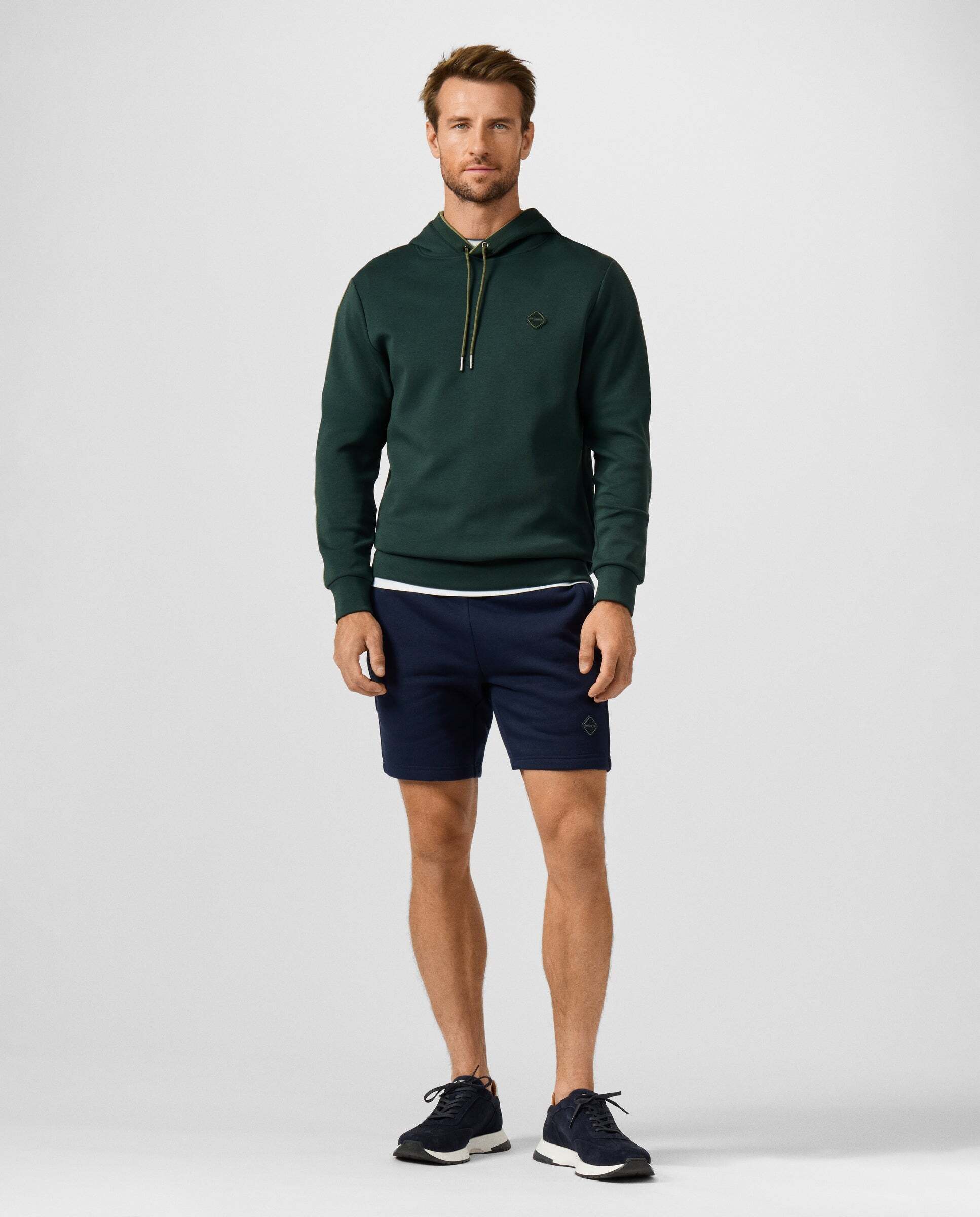 Sudadera de hombre con capucha y logo - Hackett - Verde Verde-2