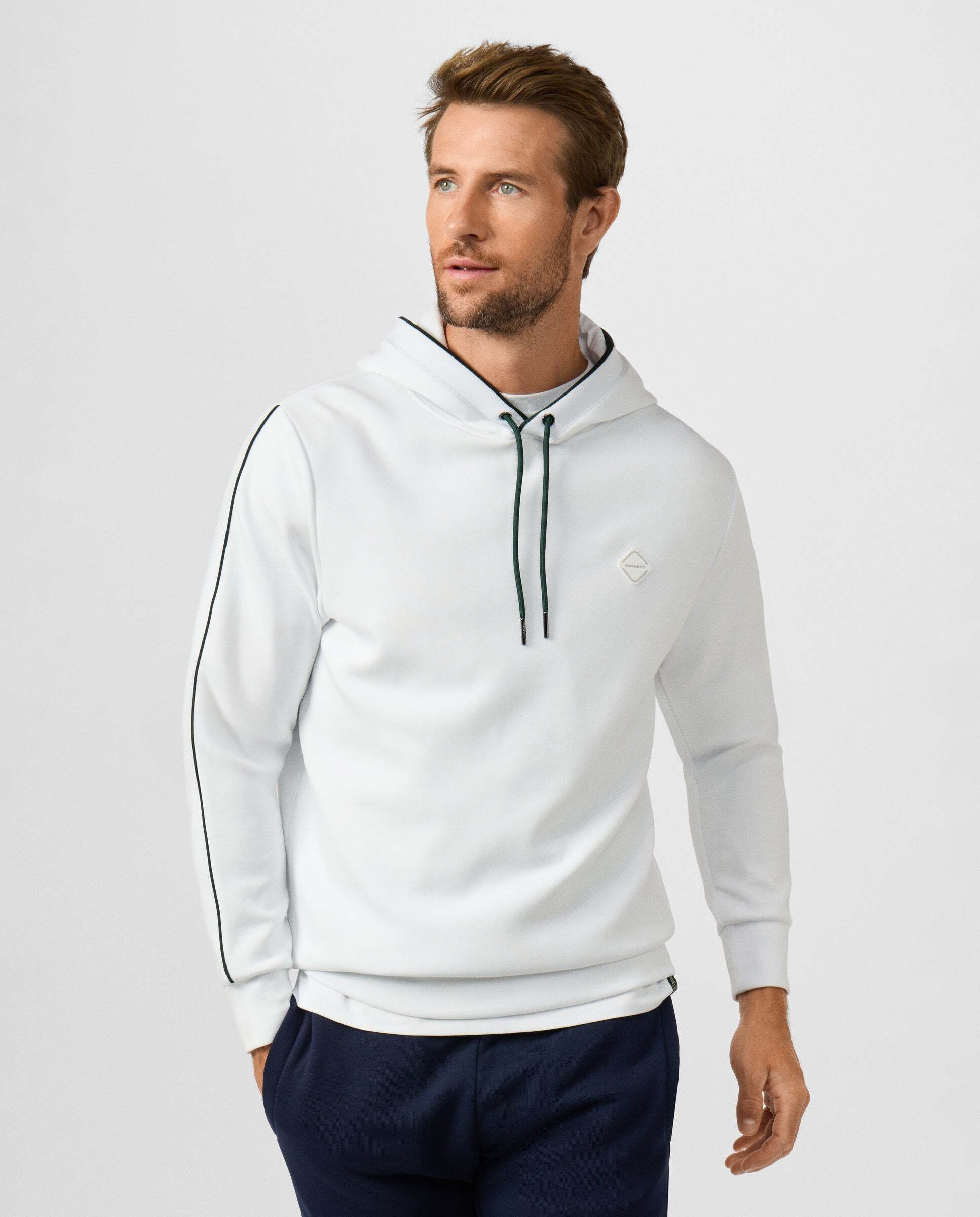 Imagen 0 de Sudadera de hombre con capucha y logo Blanco