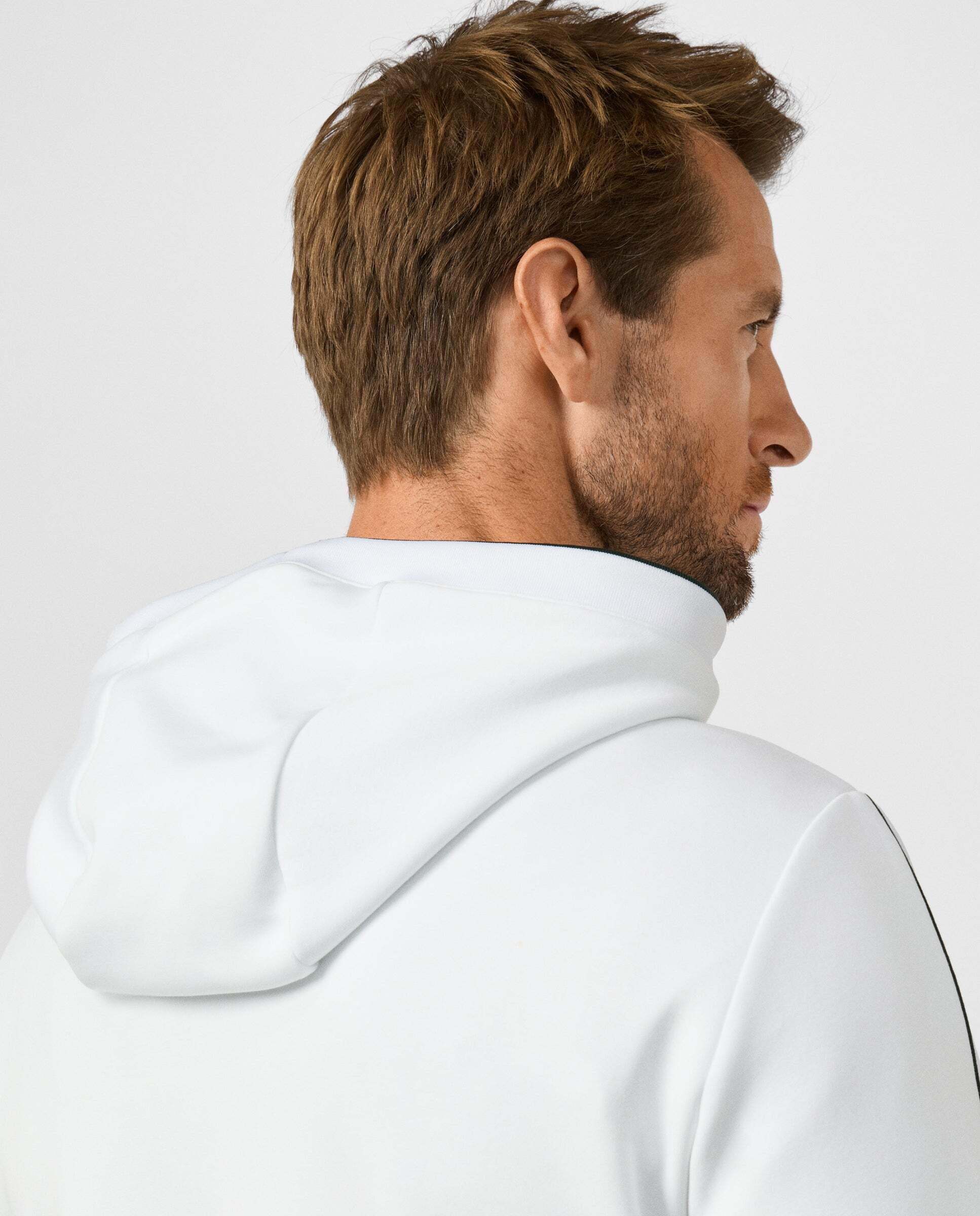 Sudadera de hombre con capucha y logo - Hackett - Blanco Blanco-5