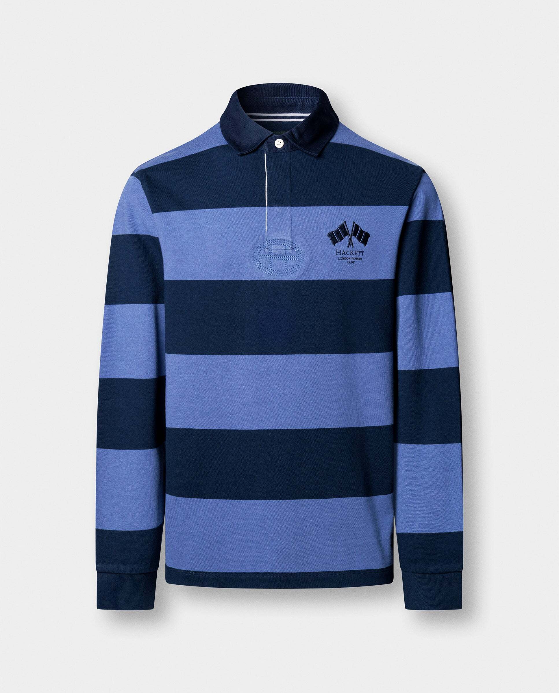 Imagen 7 de Polo de hombre rugby lrc back patch fit clásico - Hackett - Añil Añil