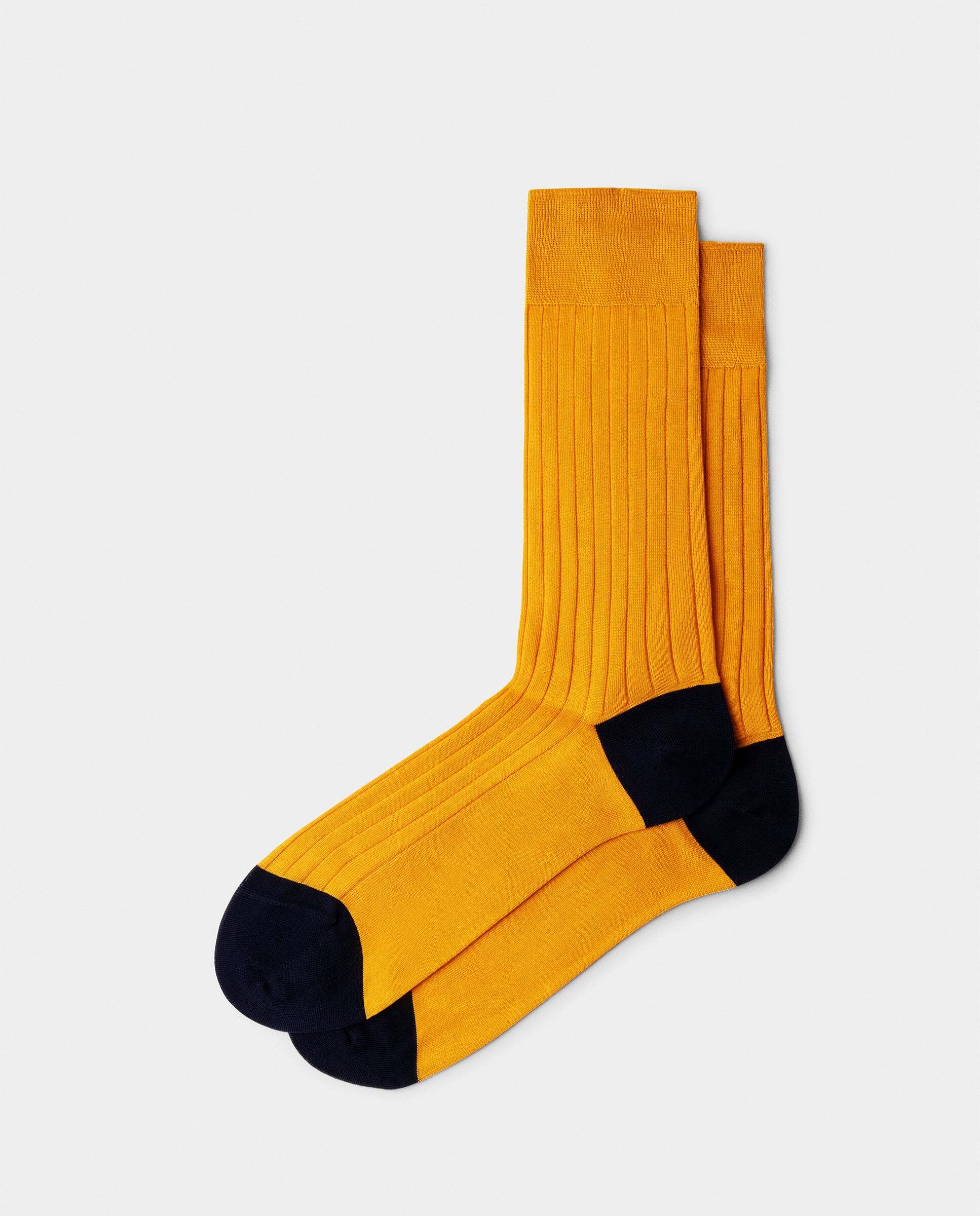 Calcetines cortos de algodón mercerizado - Hackett - Amarillo Amarillo-1