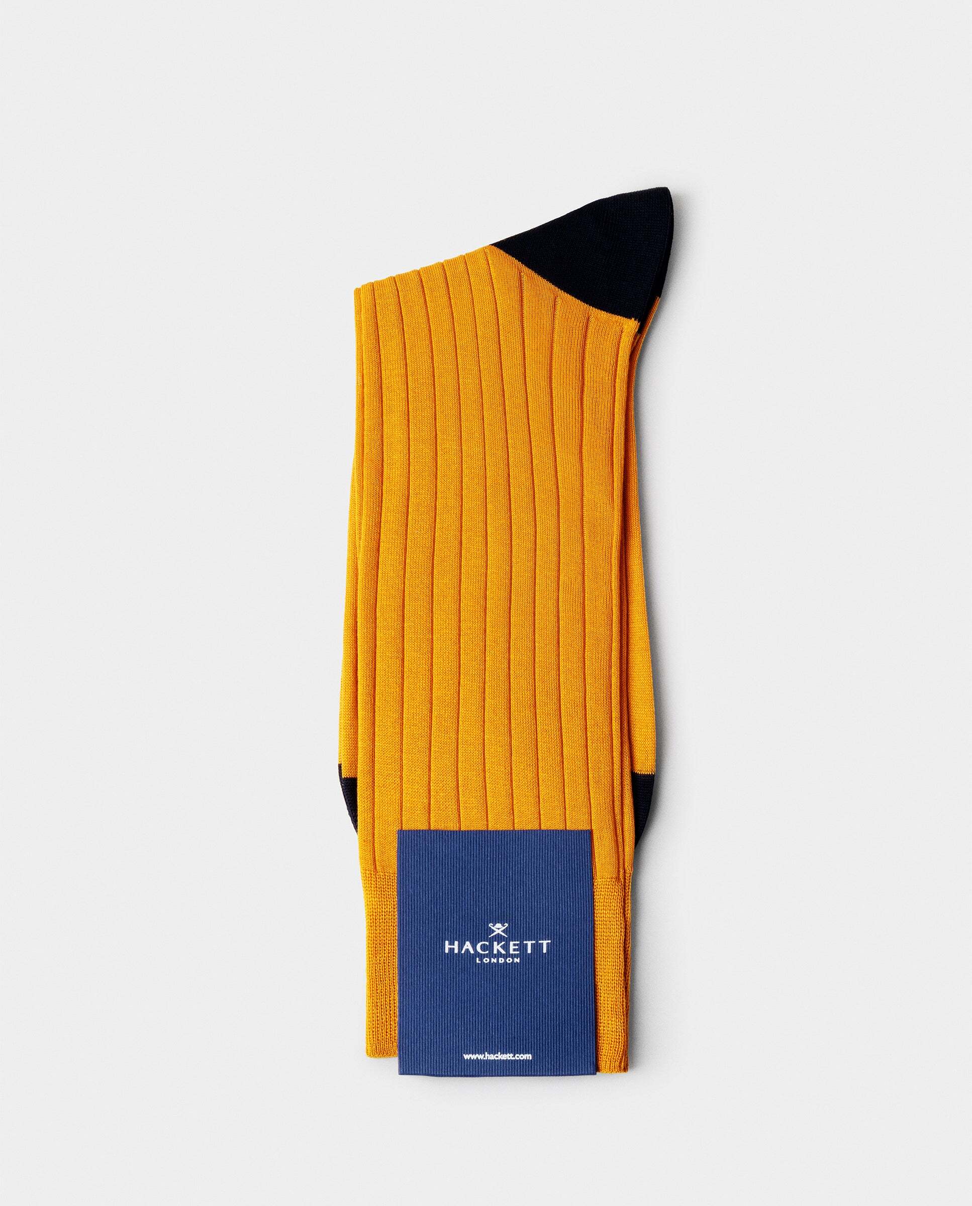 Calcetines cortos de algodón mercerizado - Hackett - Amarillo Amarillo-3