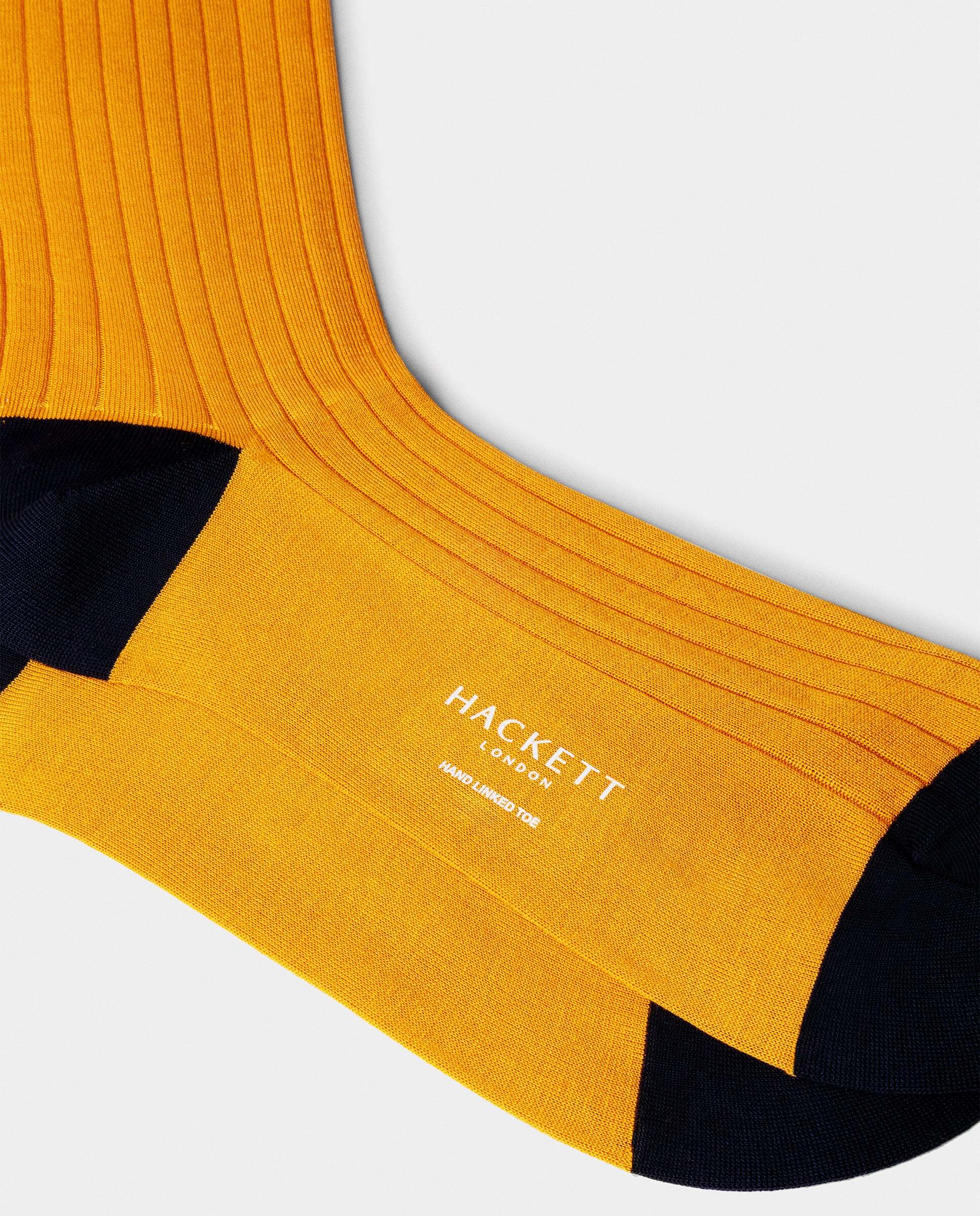 Calcetines cortos de algodón mercerizado - Hackett - Amarillo Amarillo-2