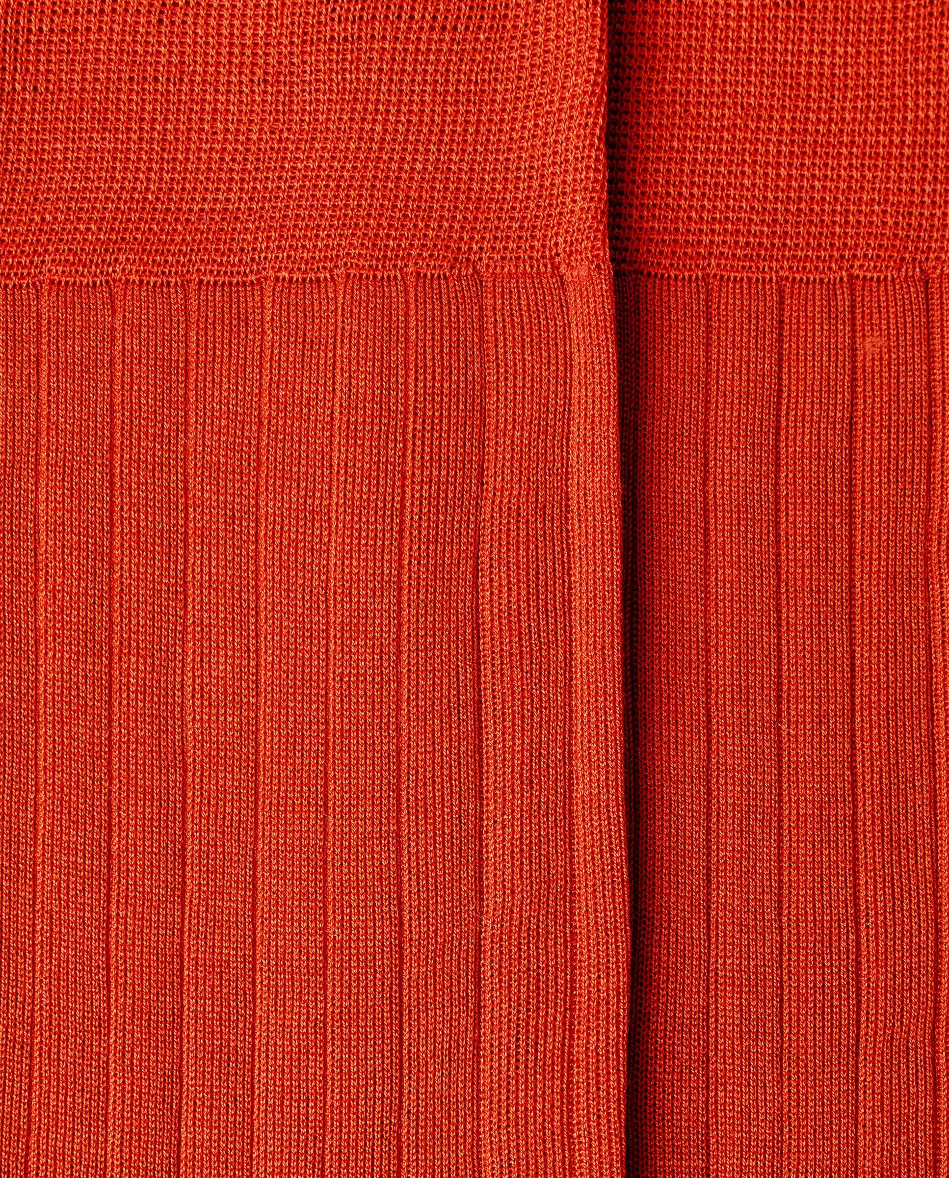 Calcetines cortos de algodón mercerizado - Hackett - Naranja Naranja-4