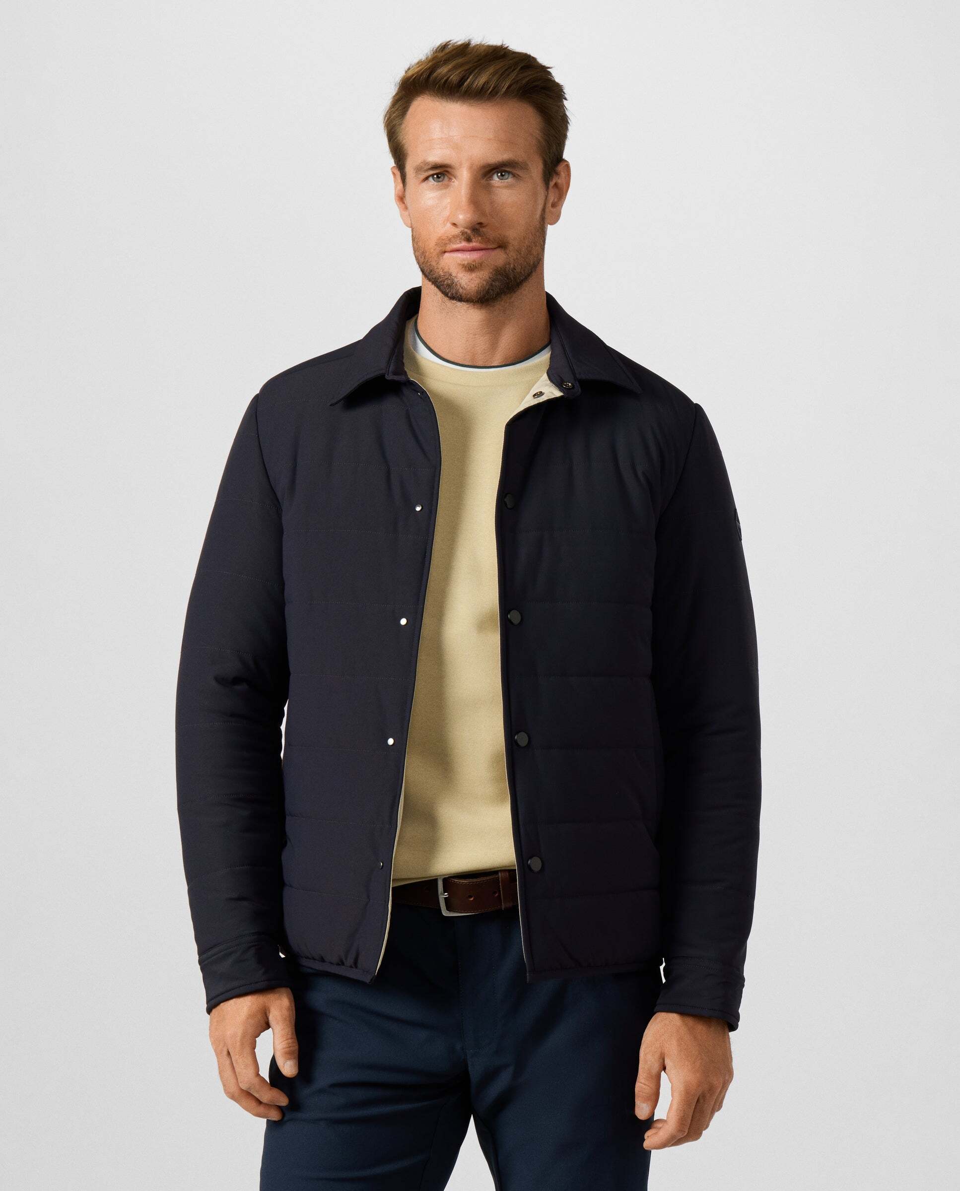 Imagen 0 de Chaqueta de hombre con camisa acolchada city Azul marino