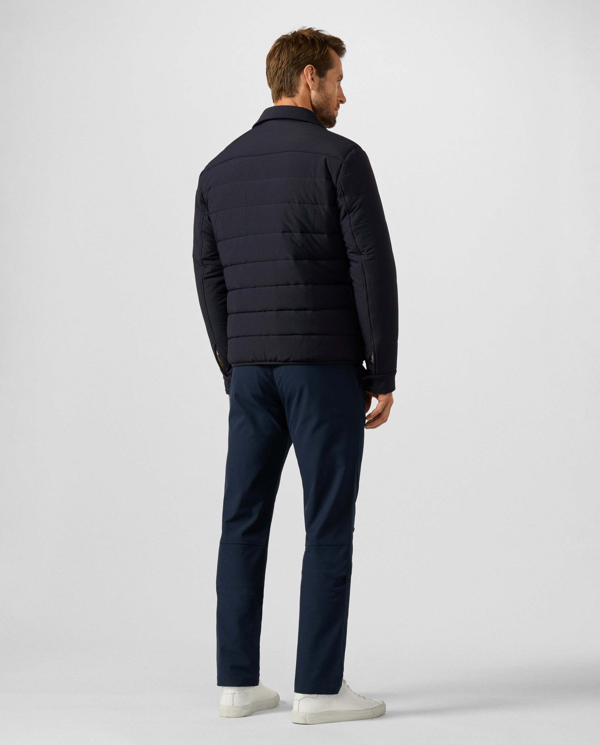Chaqueta de hombre con camisa acolchada city - Hackett - Azul marino Azul marino-3