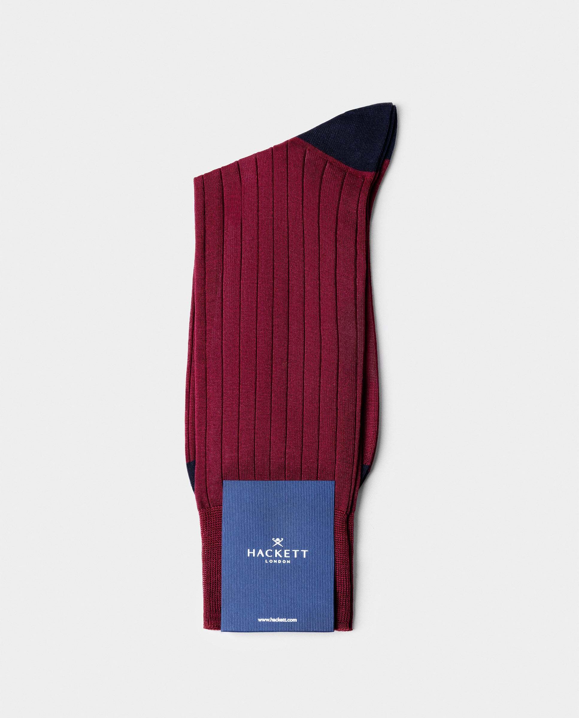 Calcetines cortos de algodón mercerizado - Hackett - Burdeos Burdeos-3