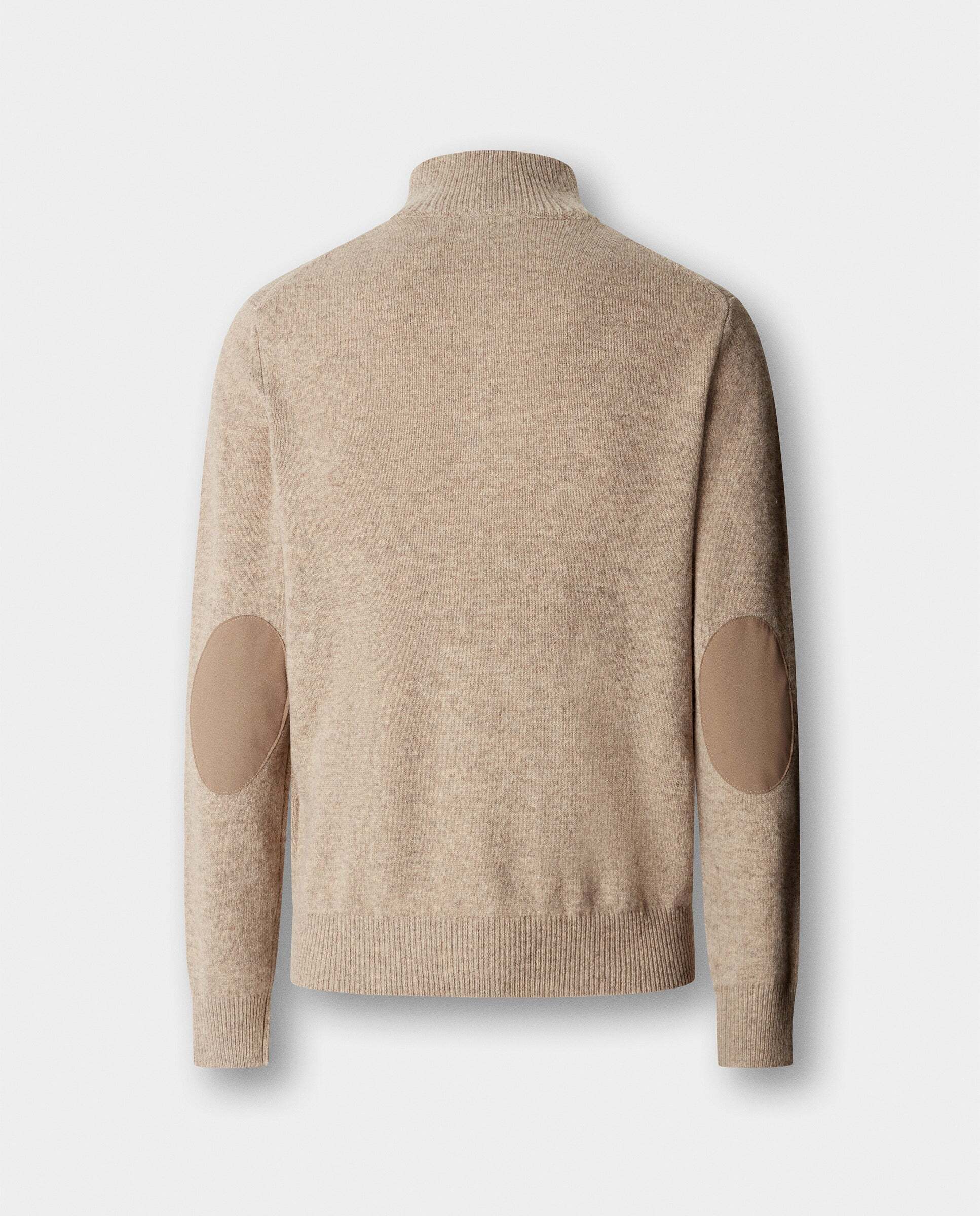 Jersey de hombre en lana de cordero con cremallera - Hackett - Blanco Blanco-7