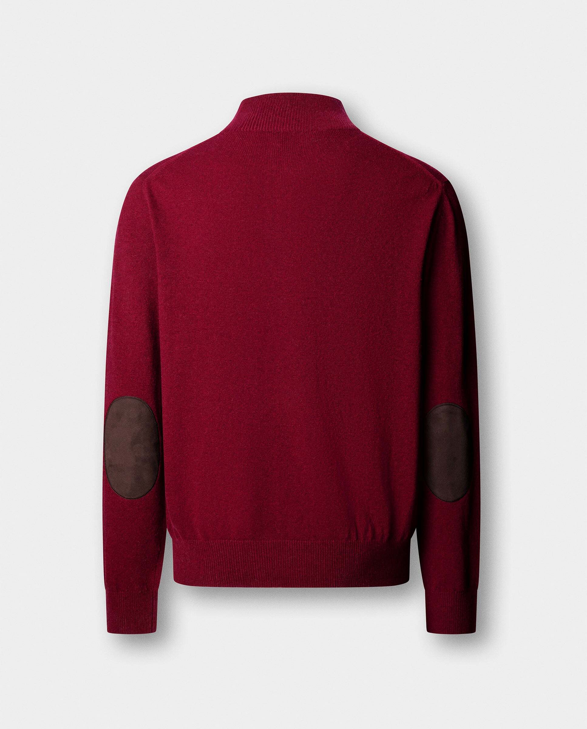 Jersey cashmere lana merino con cremallera - Hackett - Rojo Rojo-8