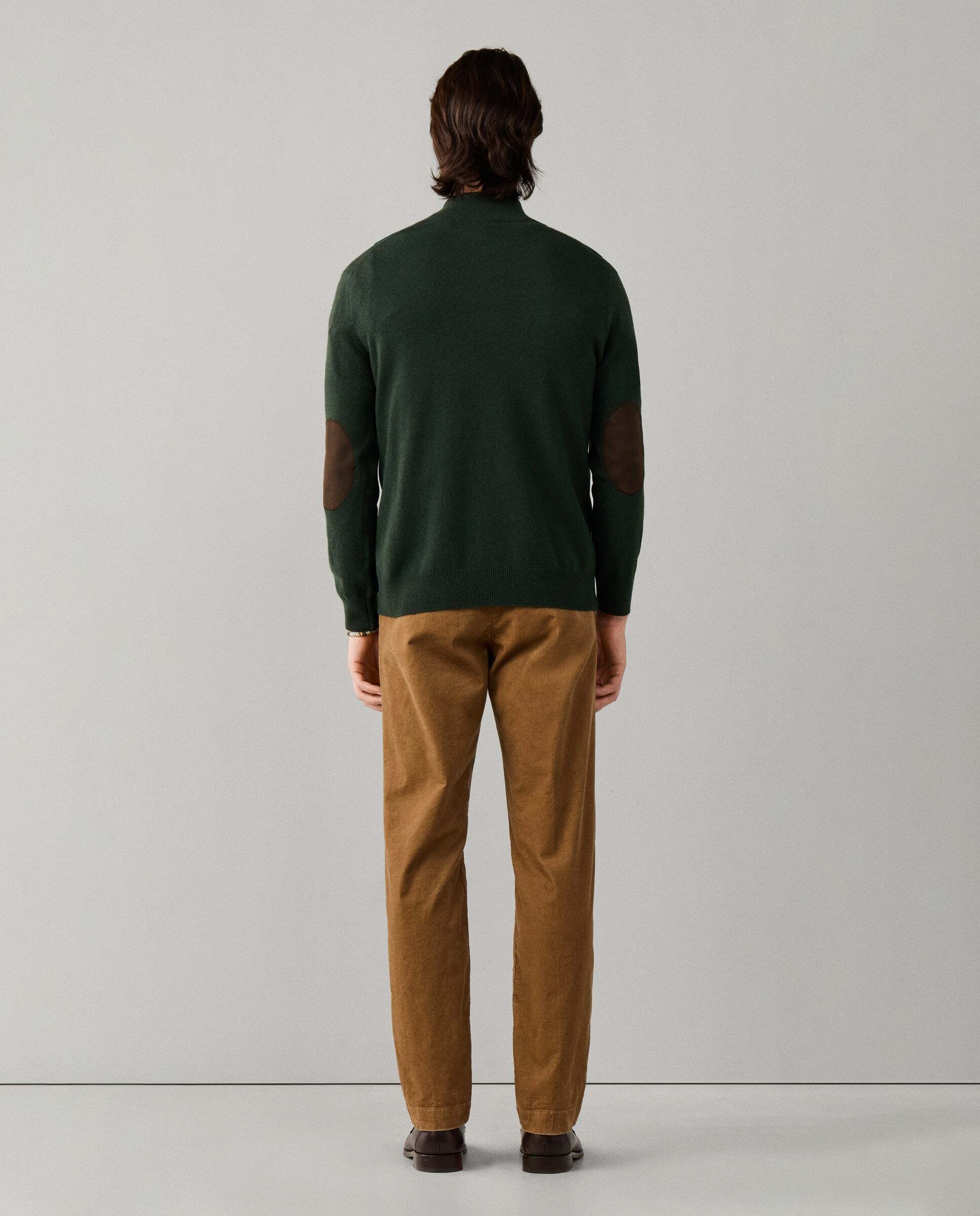 Jersey cashmere lana merino con cremallera - Hackett - Verde Verde-3