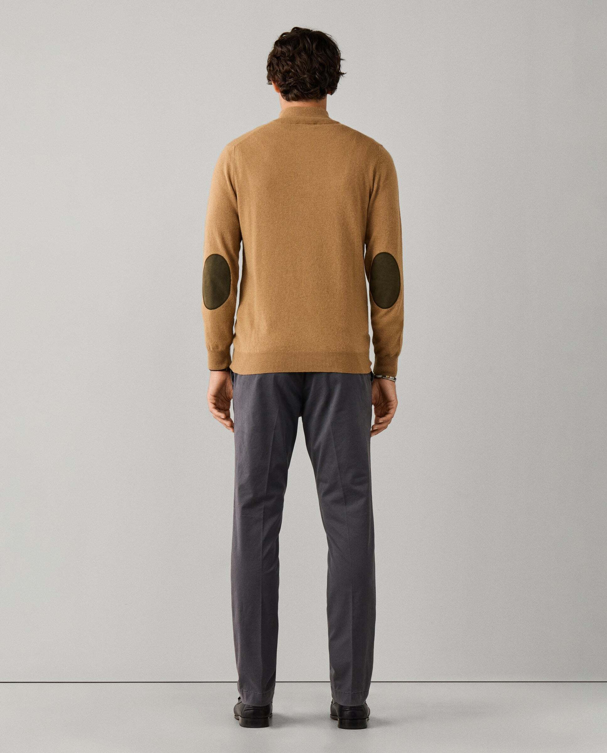 Jersey cashmere lana merino con cremallera - Hackett - Beige Beige-3
