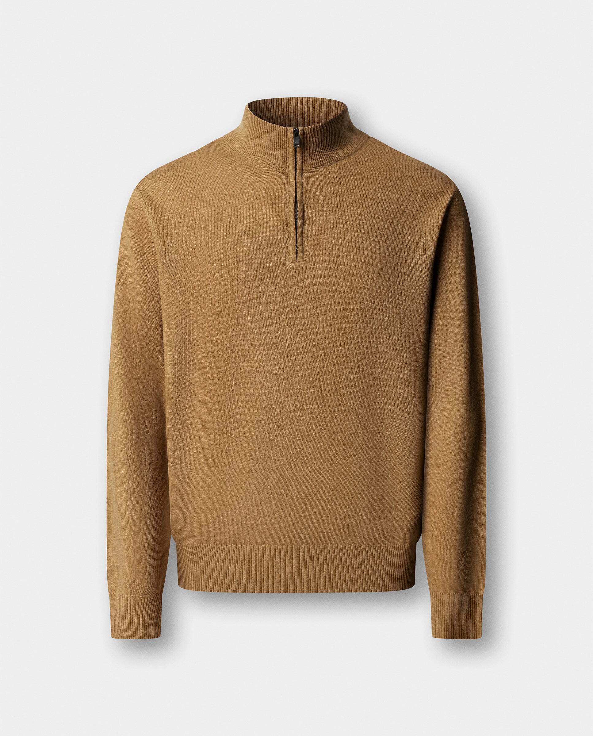 Jersey cashmere lana merino con cremallera - Hackett - Beige Beige-6