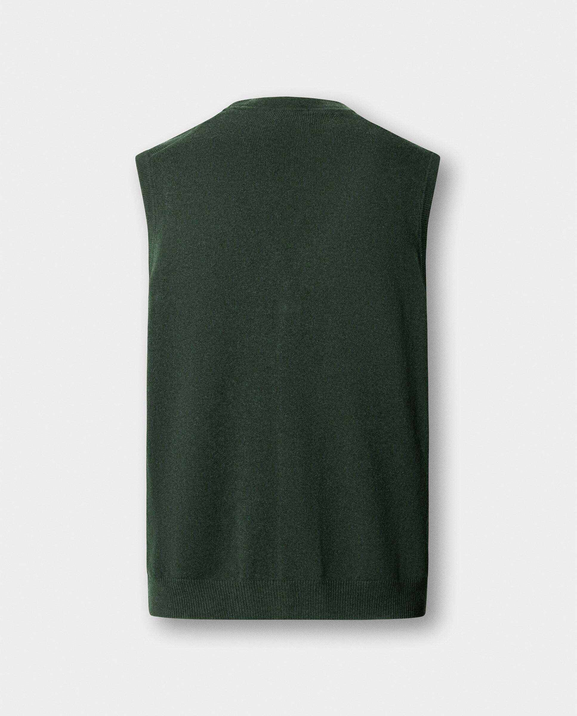 Chaleco de hombre de lana merino-cashmere - Hackett - Verde Verde-7
