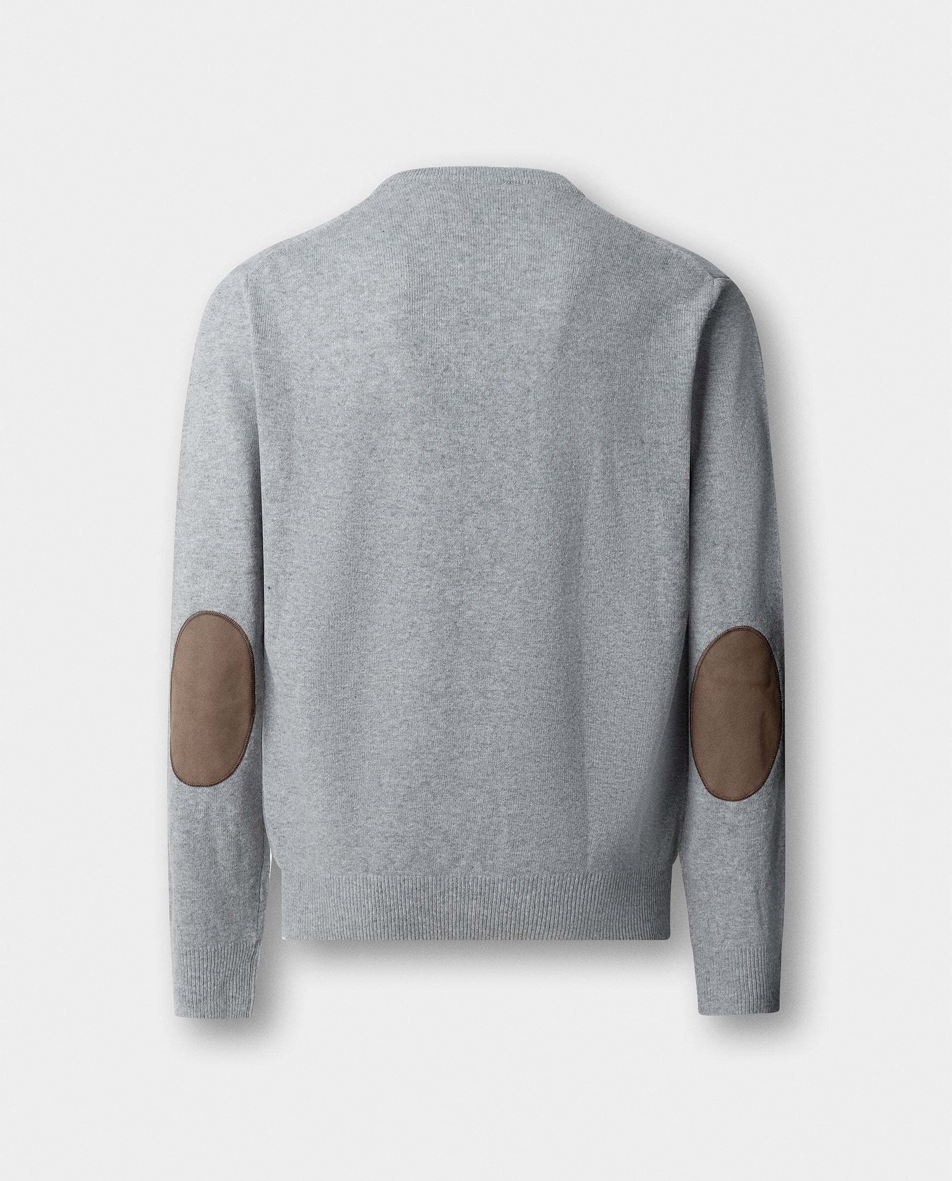 Jersey de hombre mezcla de lana merino-cashmere cuello pico - Hackett - Beige Beige-7