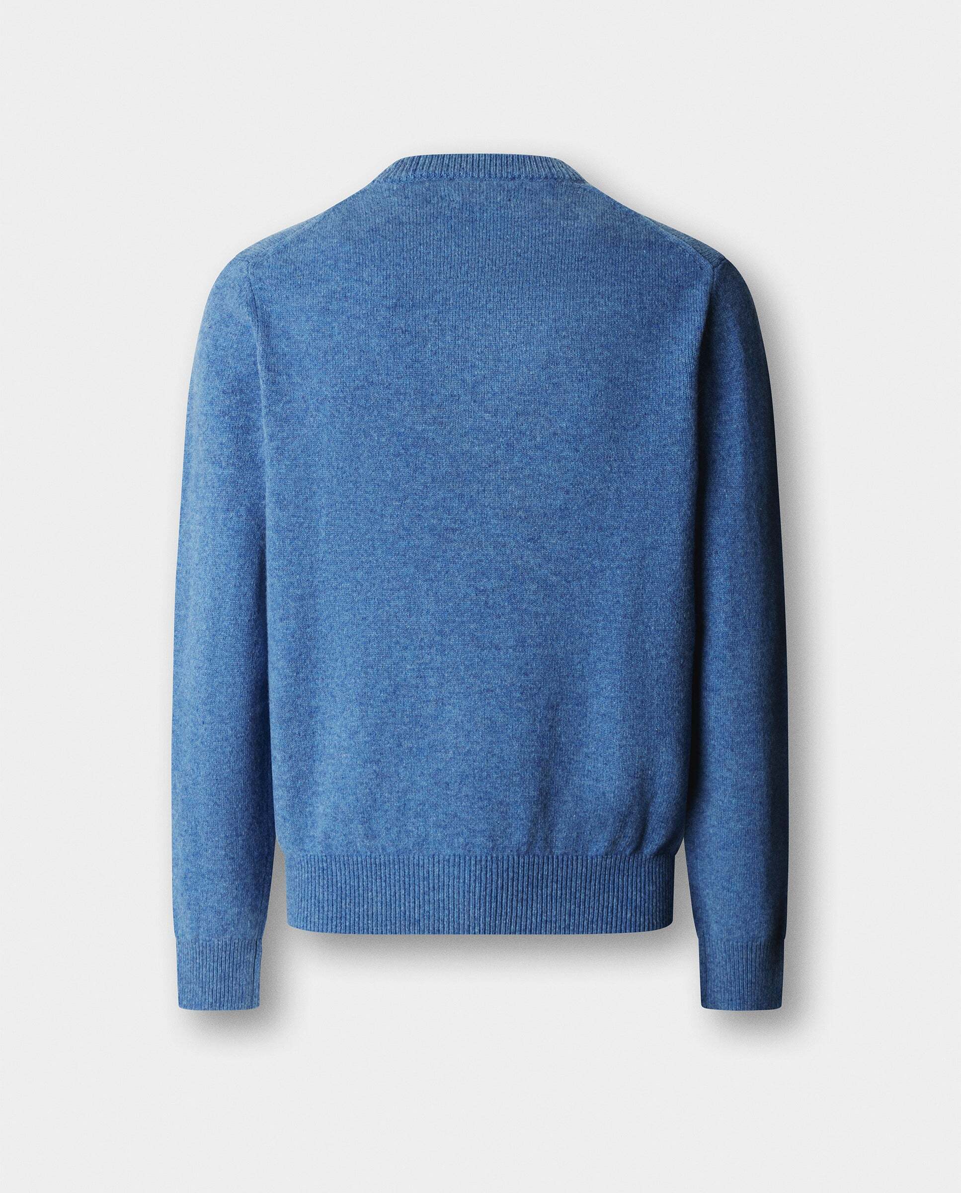 Jersey de hombre de lana de cordero cuello redondo - Hackett - Azul Azul-7