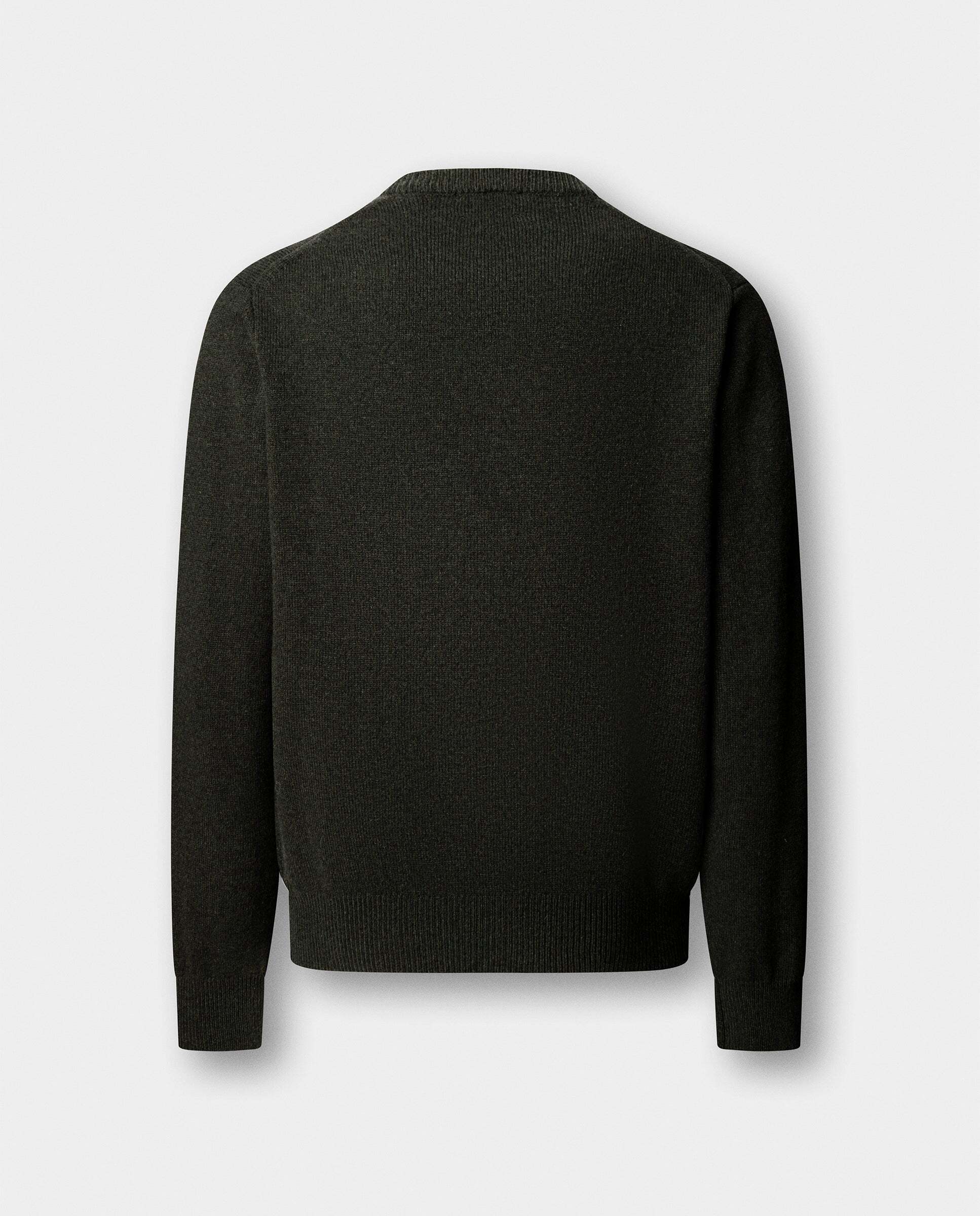 Jersey de hombre de lana de cordero cuello redondo - Hackett - Verde Verde-7