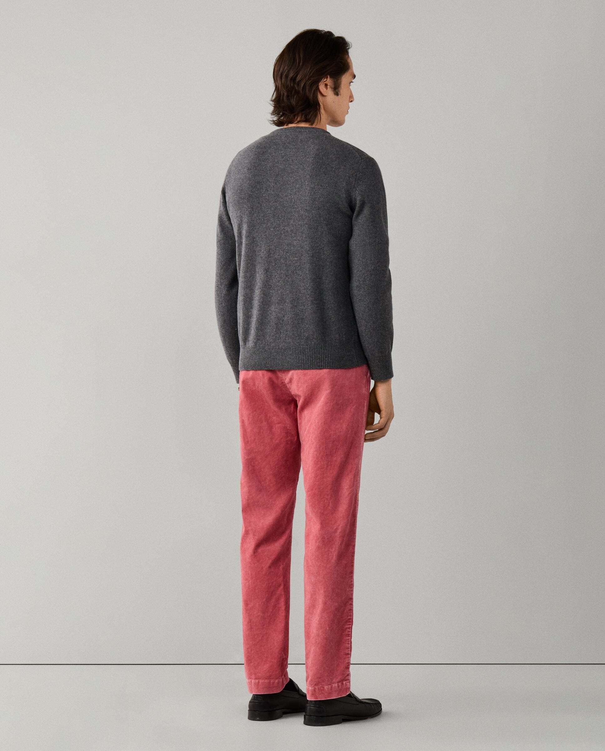 Jersey de hombre de lana de cordero cuello redondo - Hackett - Gris Gris-3