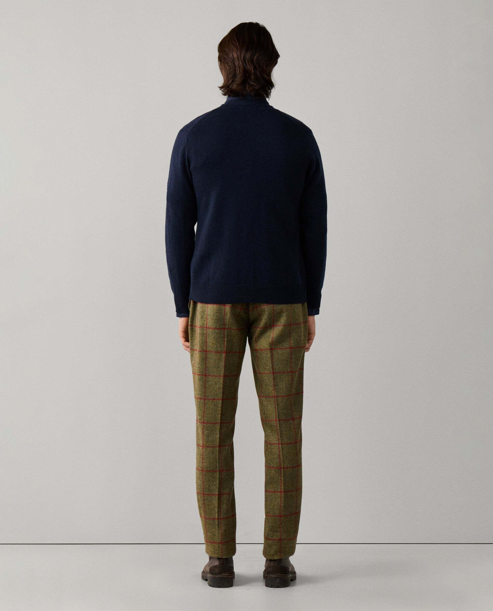Cárdigan de hombre de lana de cordero con botones - Hackett - Azul Azul-3