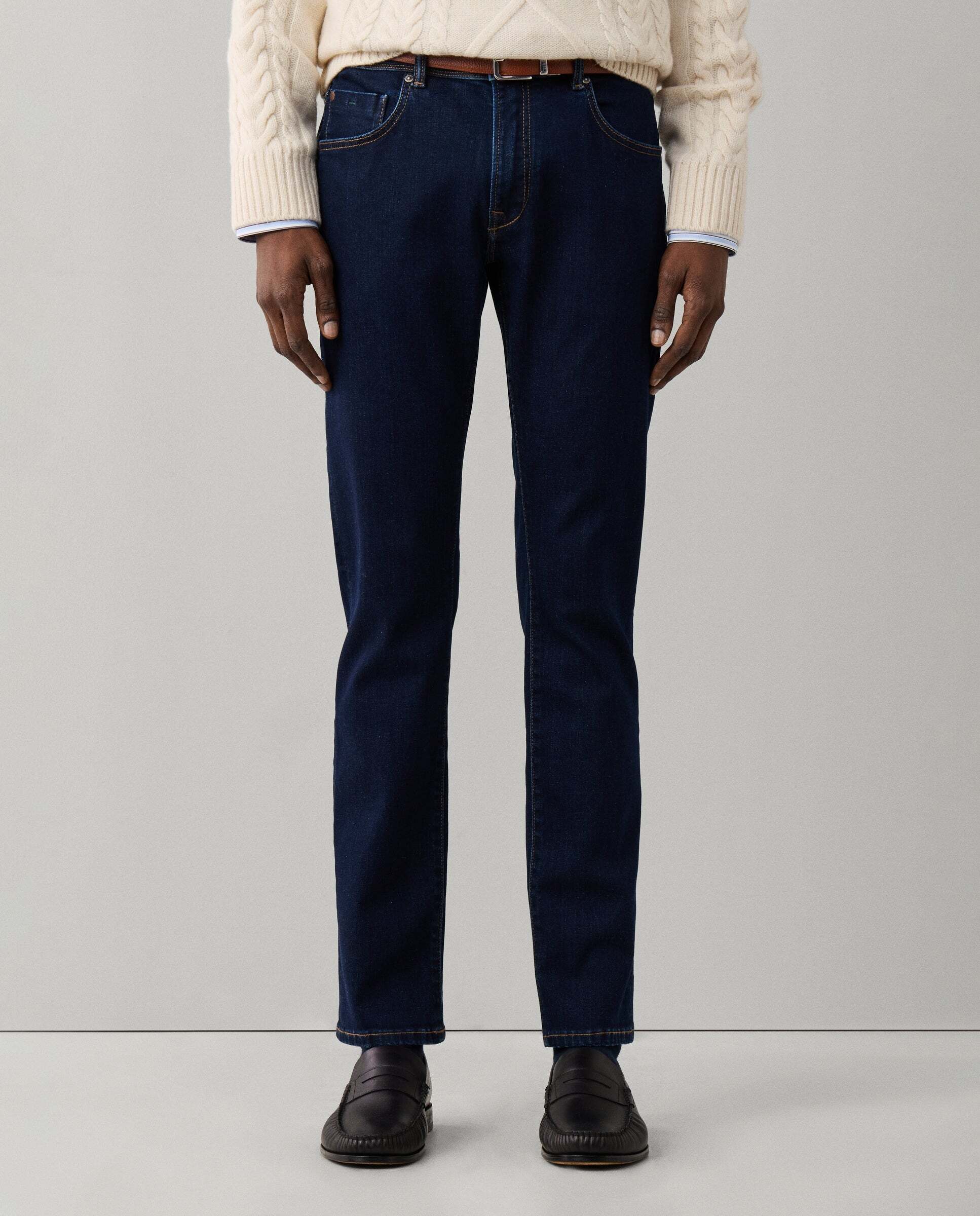 Imagen 1 de Vaqueros de hombre powerflex lavado rinse fit slim Tejano