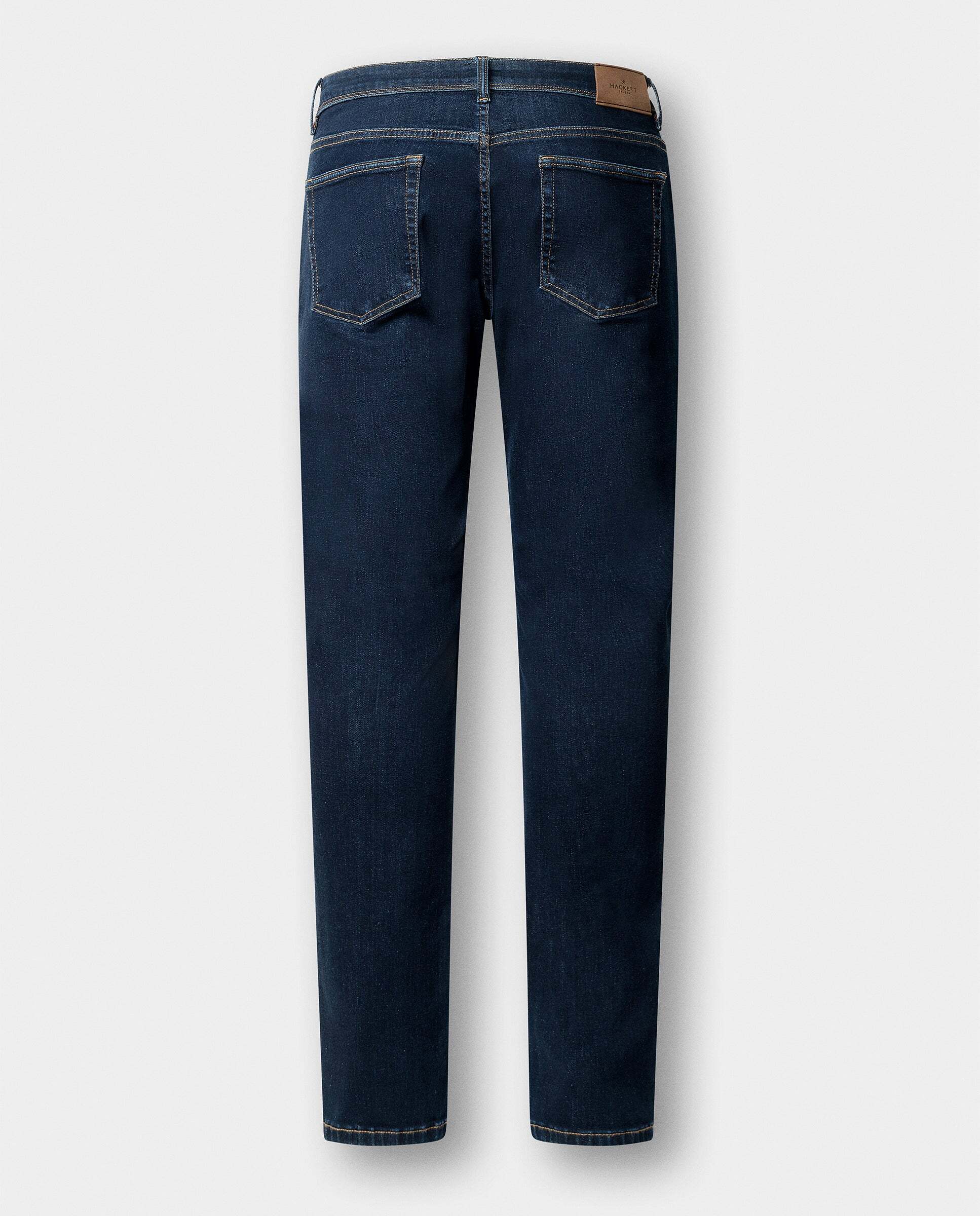 Imagen 6 de Vaqueros de hombre powerflex lavado rinse fit slim - Hackett - Azul Tejano