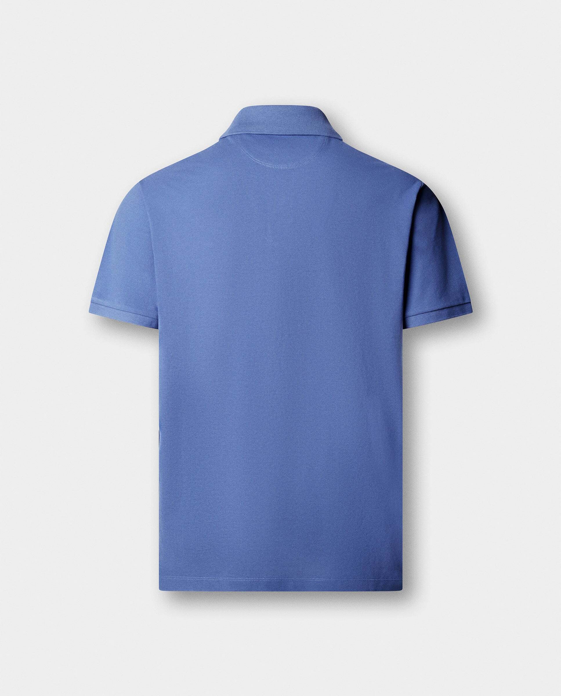 Polo de hombre manga corta con logo fit clásico - Hackett - Azul Azul-6
