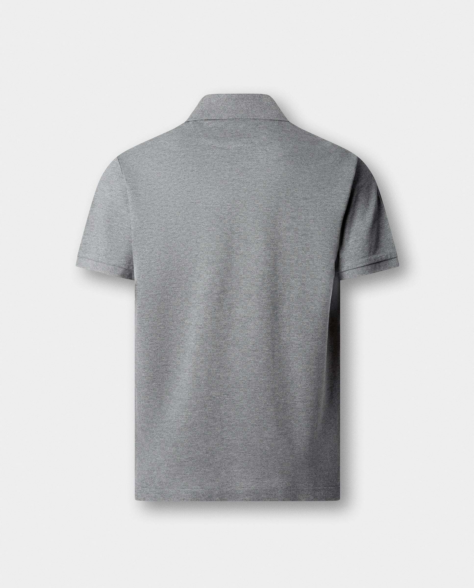 Polo de hombre manga corta con logo fit clásico - Hackett - Gris Gris-6