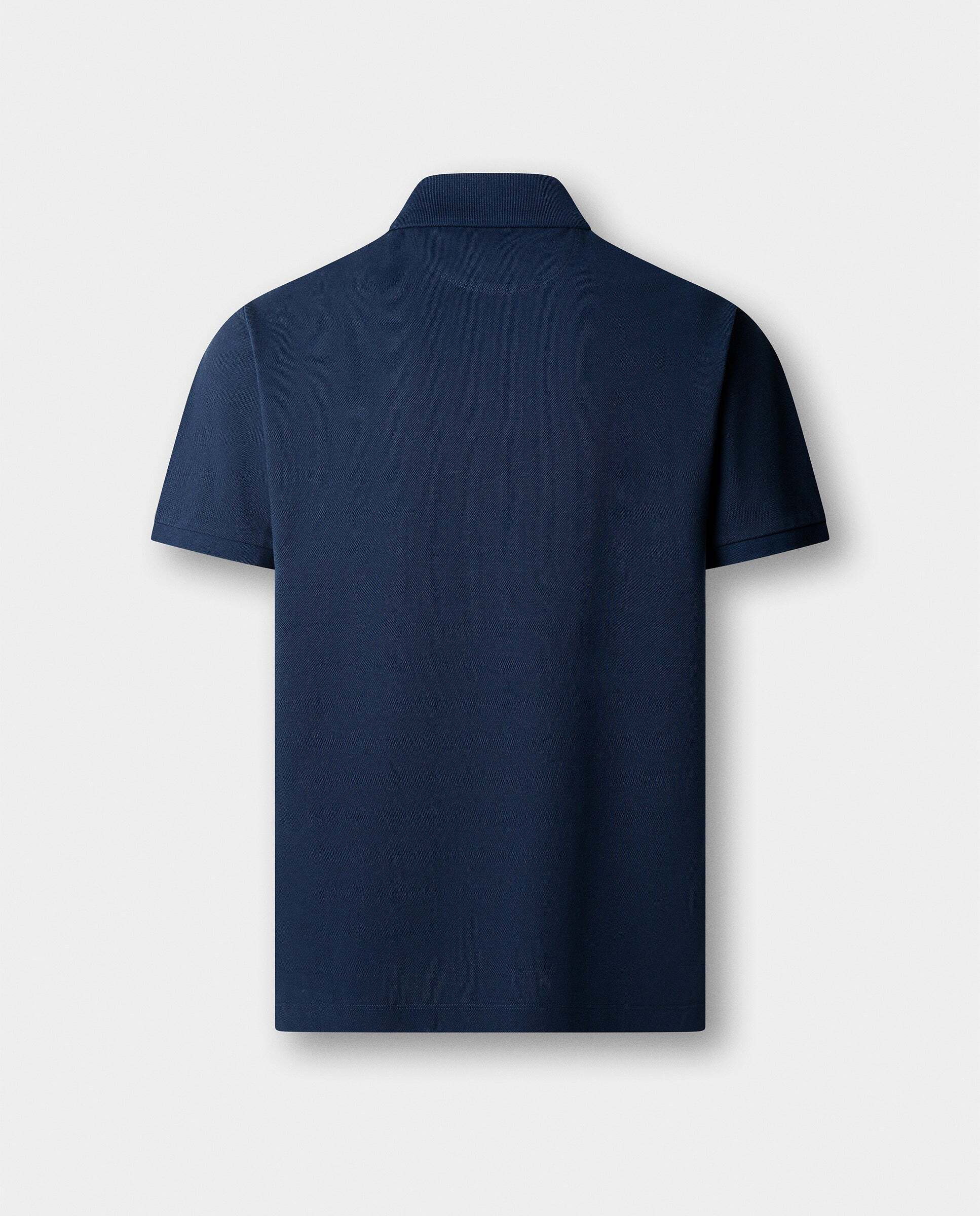 Polo de hombre manga corta con logo fit clásico - Hackett - Azul marino Azul marino-6
