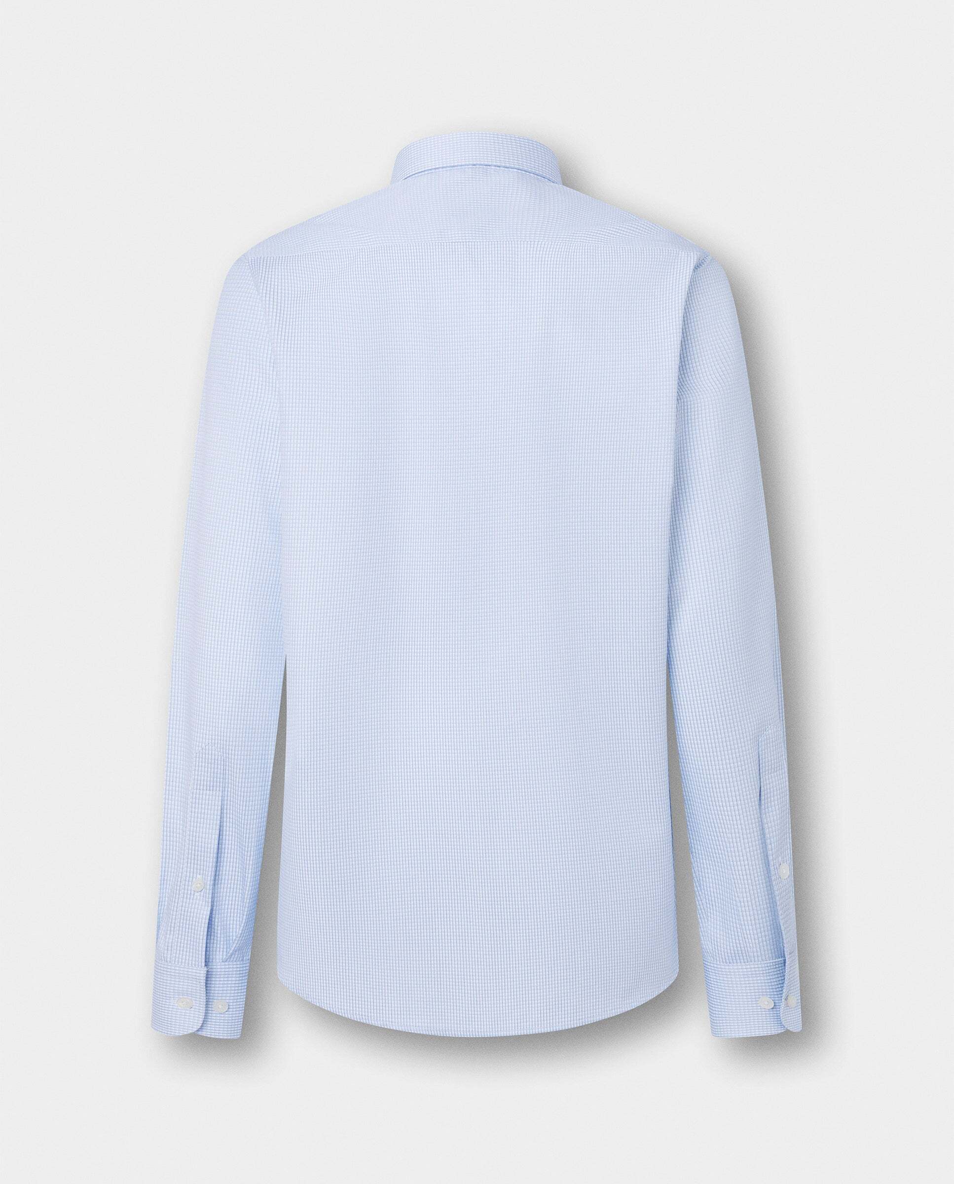 Camisa de hombre cuadros graph fit clásico - Hackett - Azul claro Azul claro-8