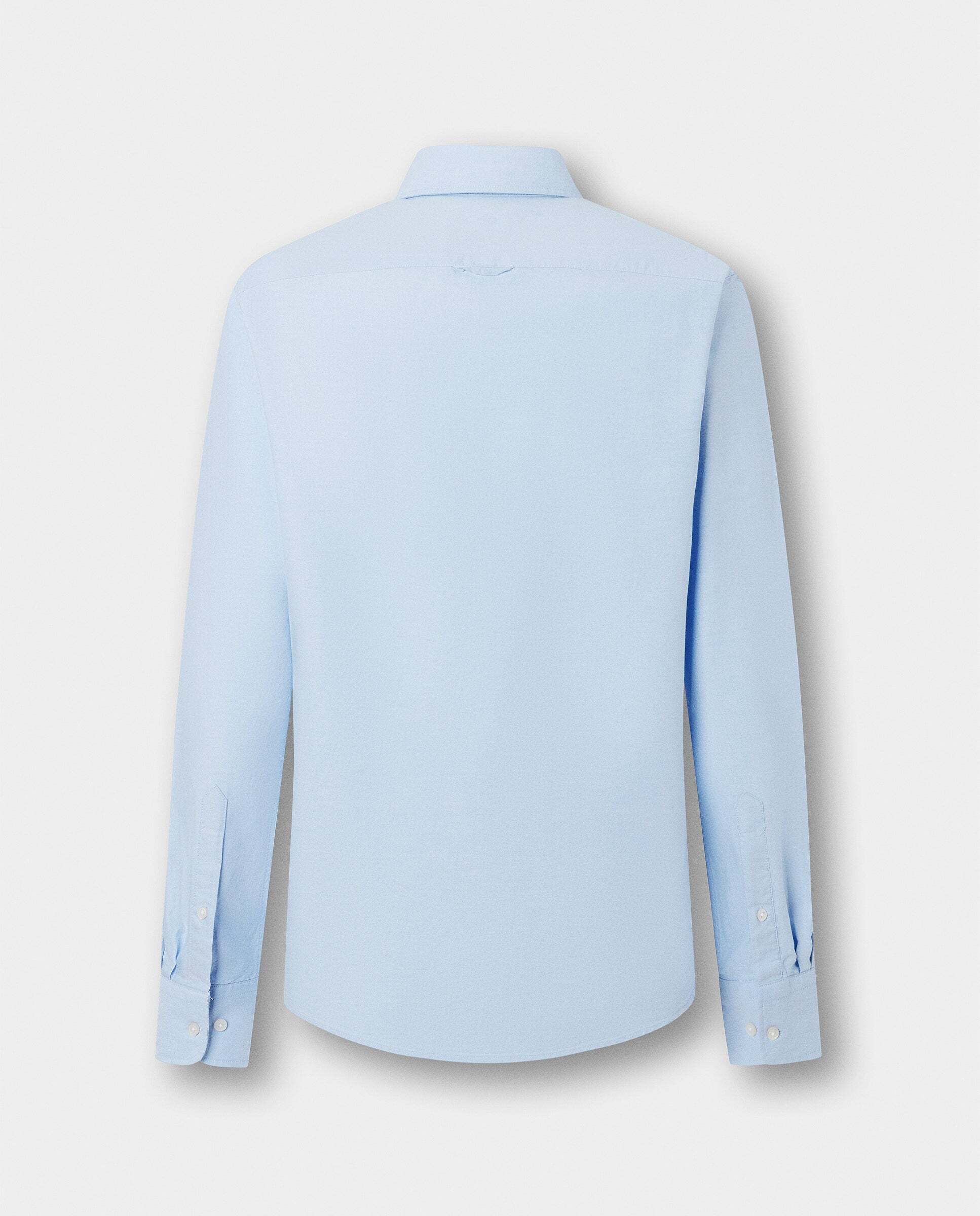 Camisa de hombre oxford lisa fit clásico - Hackett - Azul Azul-6