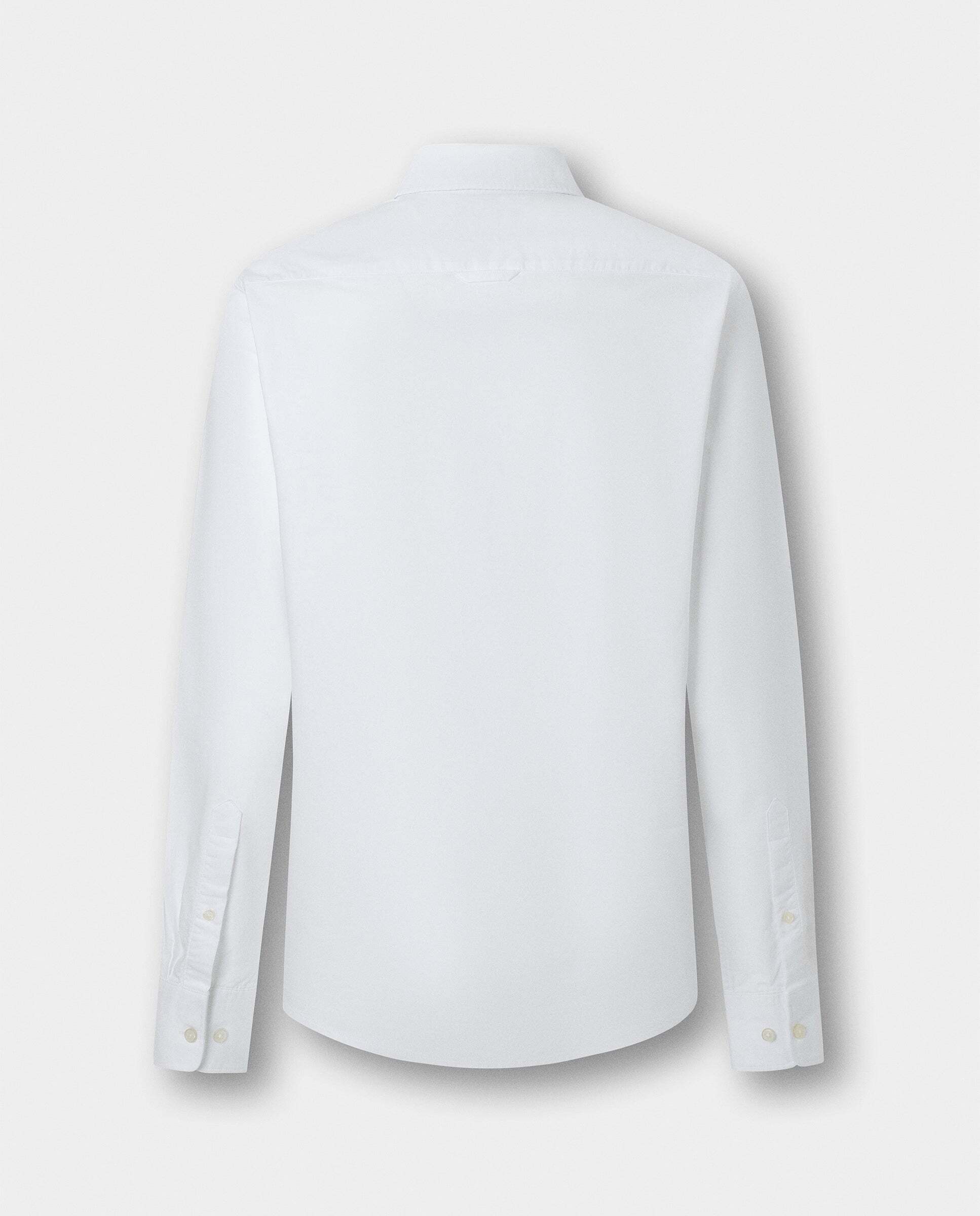 Camisa de hombre oxford lisa fit clásico - Hackett - Blanco Blanco-6