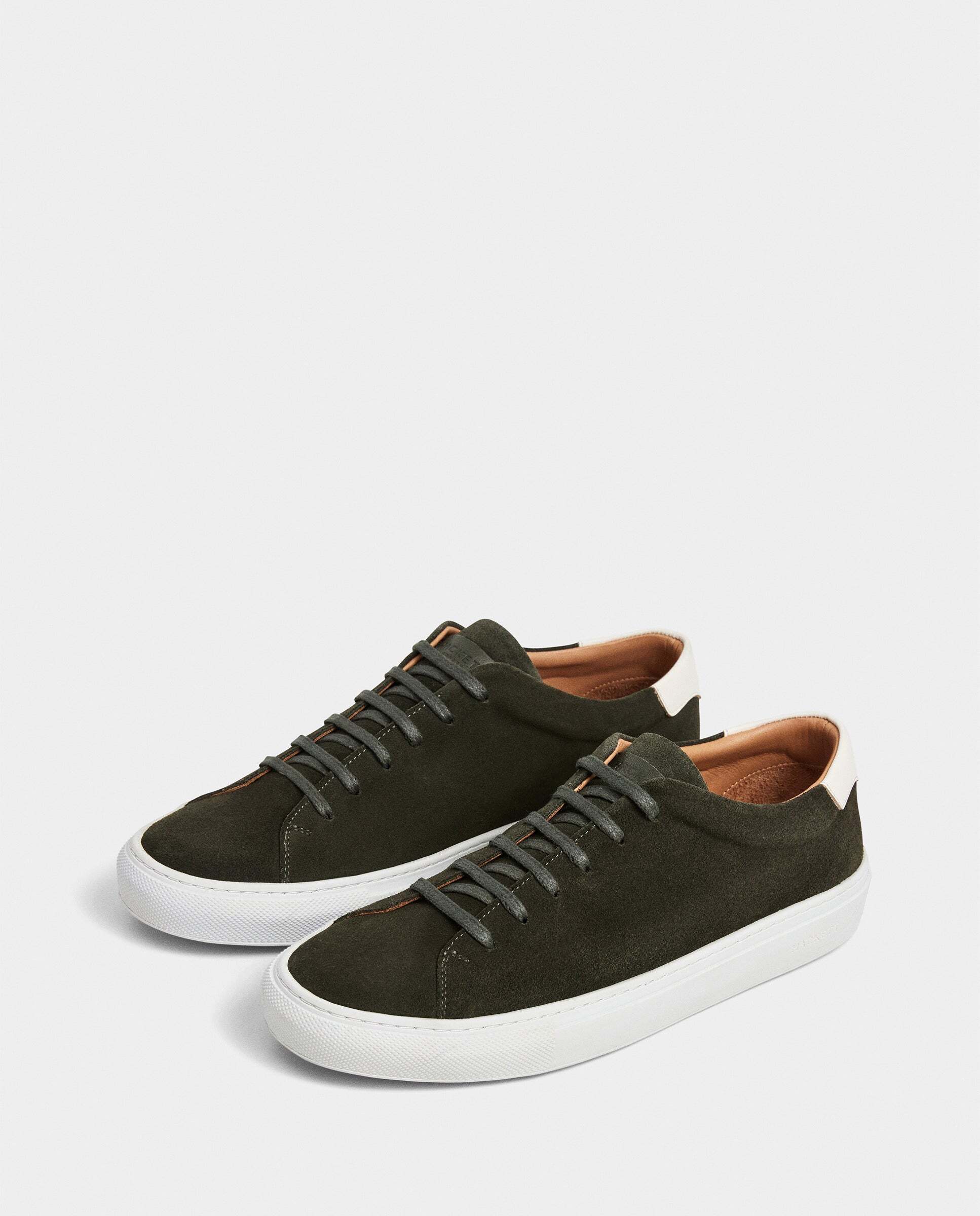 Zapatillas de ante idol - Hackett - Kaki Verde oscuro-2