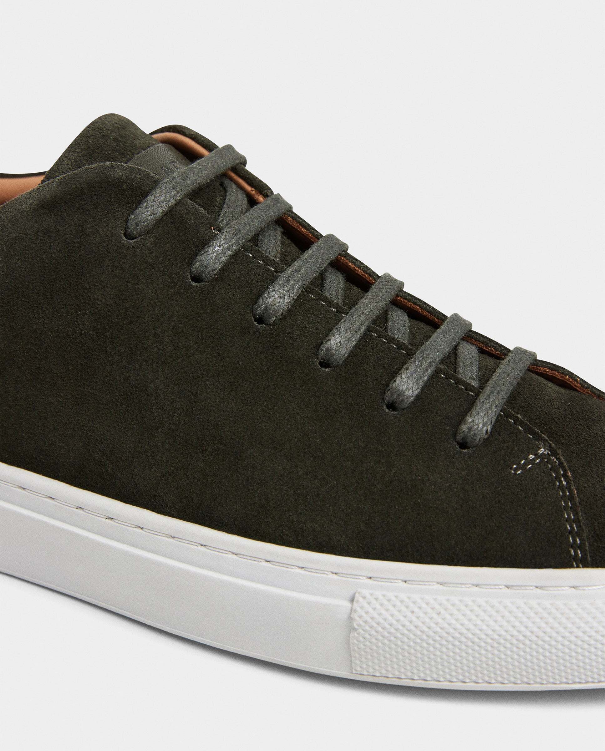 Zapatillas de ante idol - Hackett - Kaki Verde oscuro-5