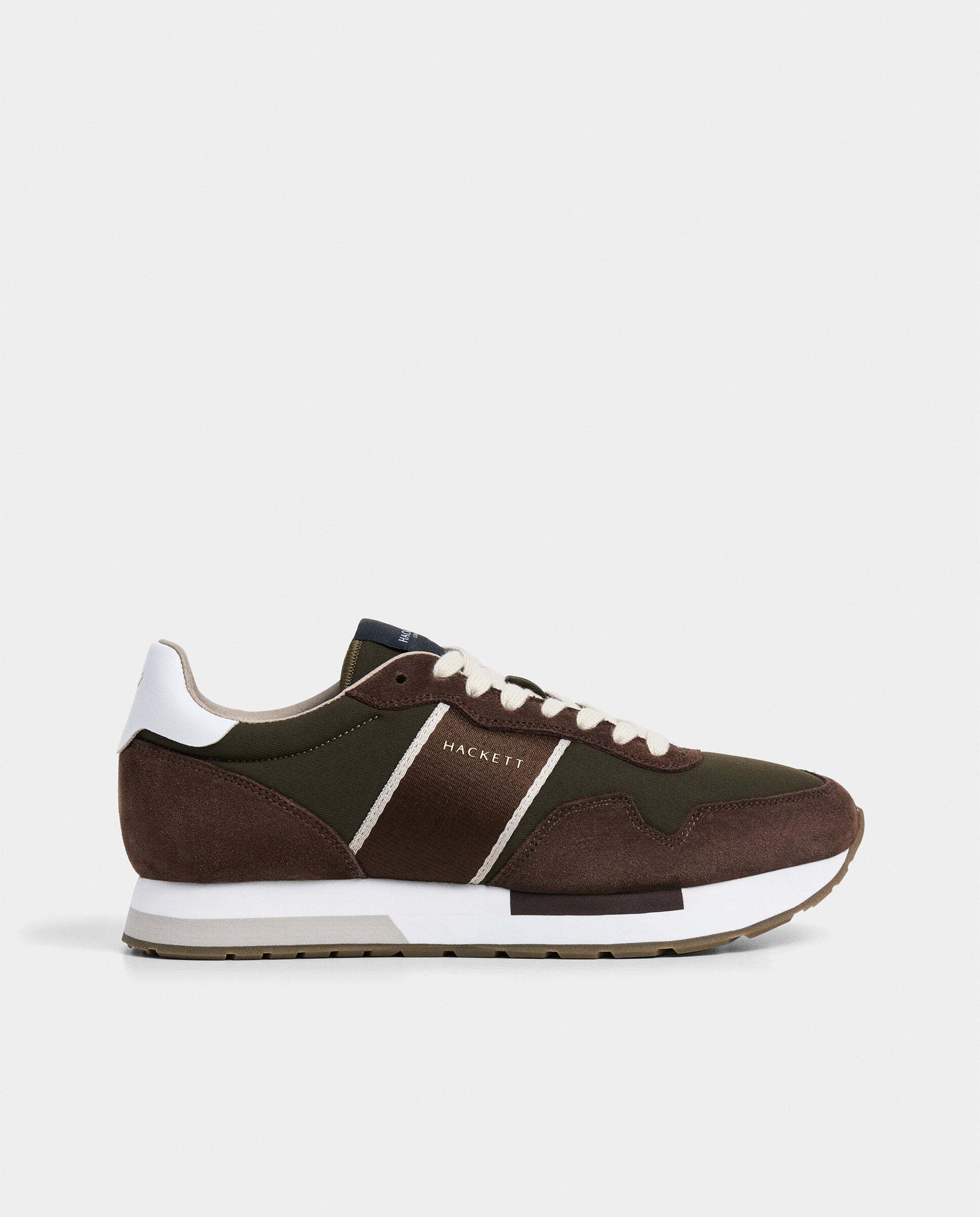 Zapatillas deportivas de hombre Kenston Symbol estilo running - Hackett - Verde oscuro Verde oscuro-1