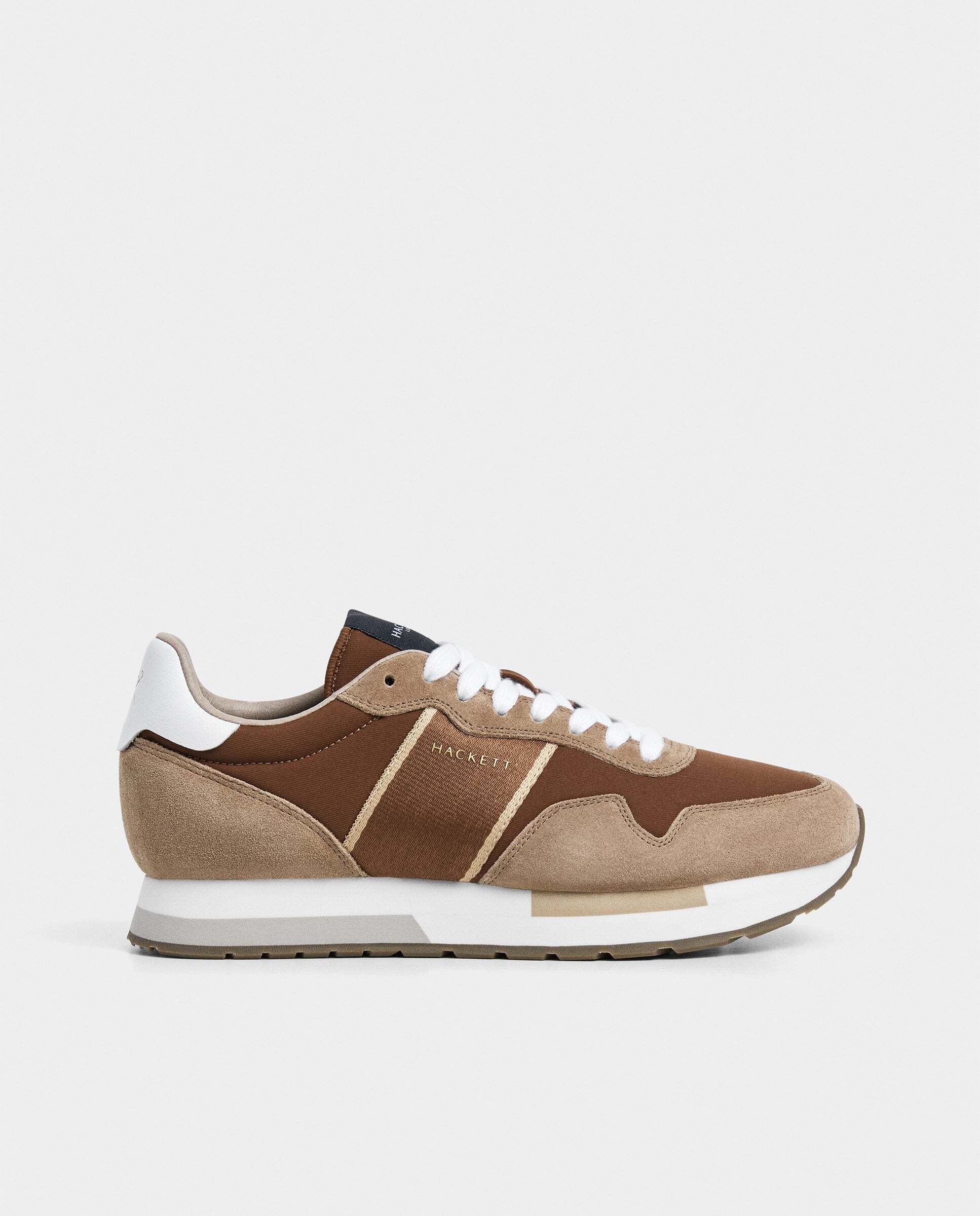 Zapatillas deportivas de hombre Kenston Symbol estilo running - Hackett - Nuez Nuez-1