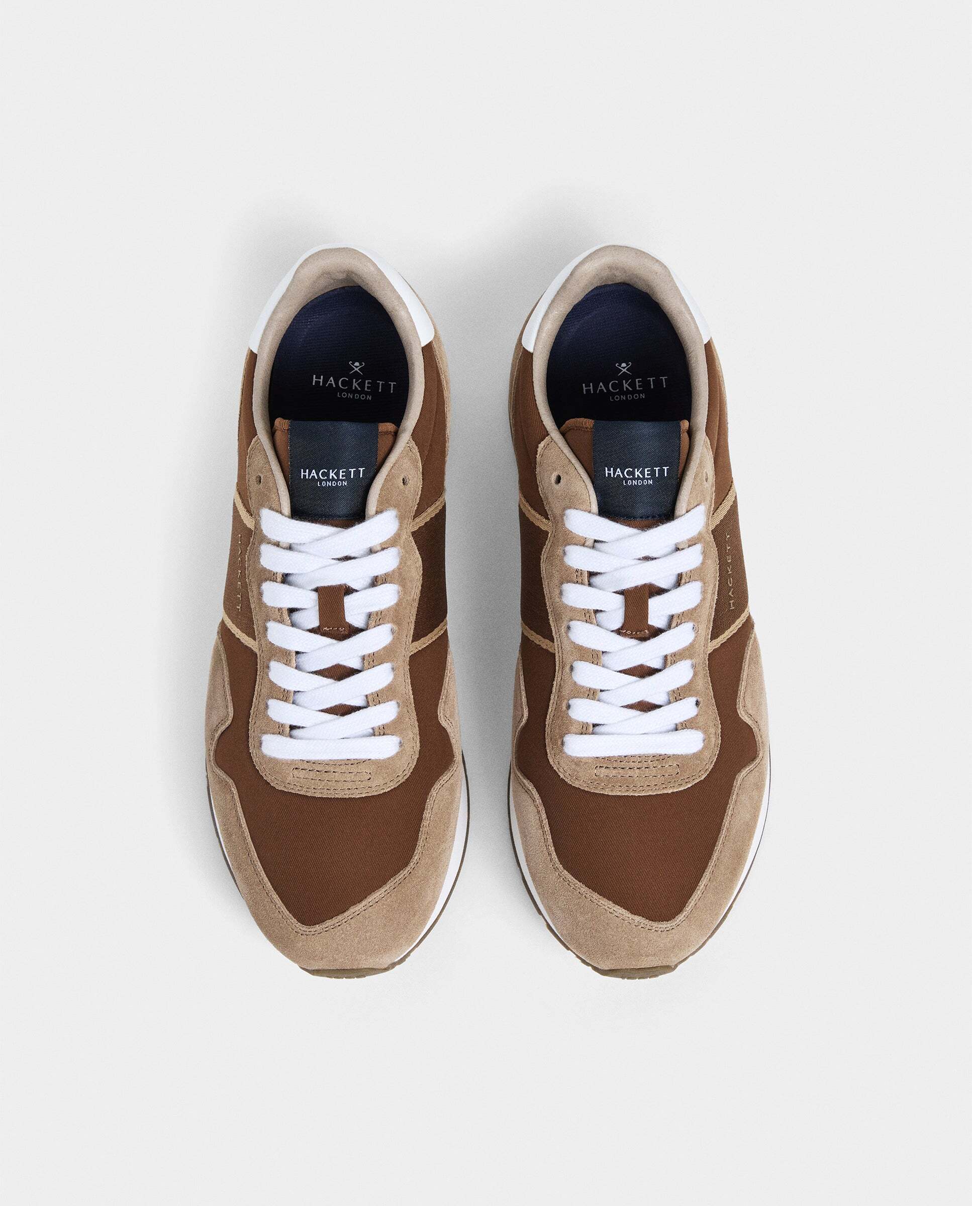Zapatillas deportivas de hombre Kenston Symbol estilo running - Hackett - Nuez Nuez-3