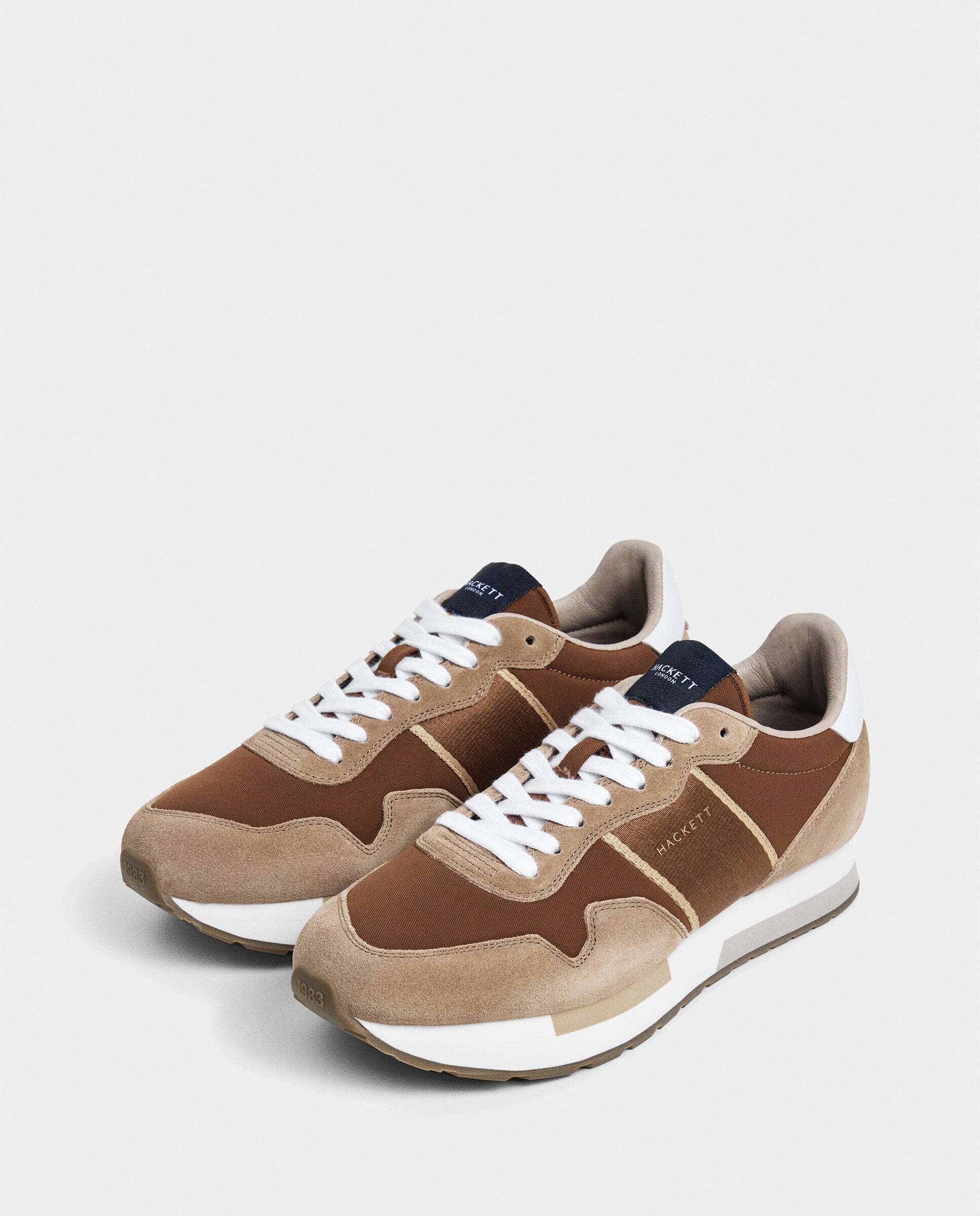 Zapatillas deportivas de hombre Kenston Symbol estilo running - Hackett - Nuez Nuez-2