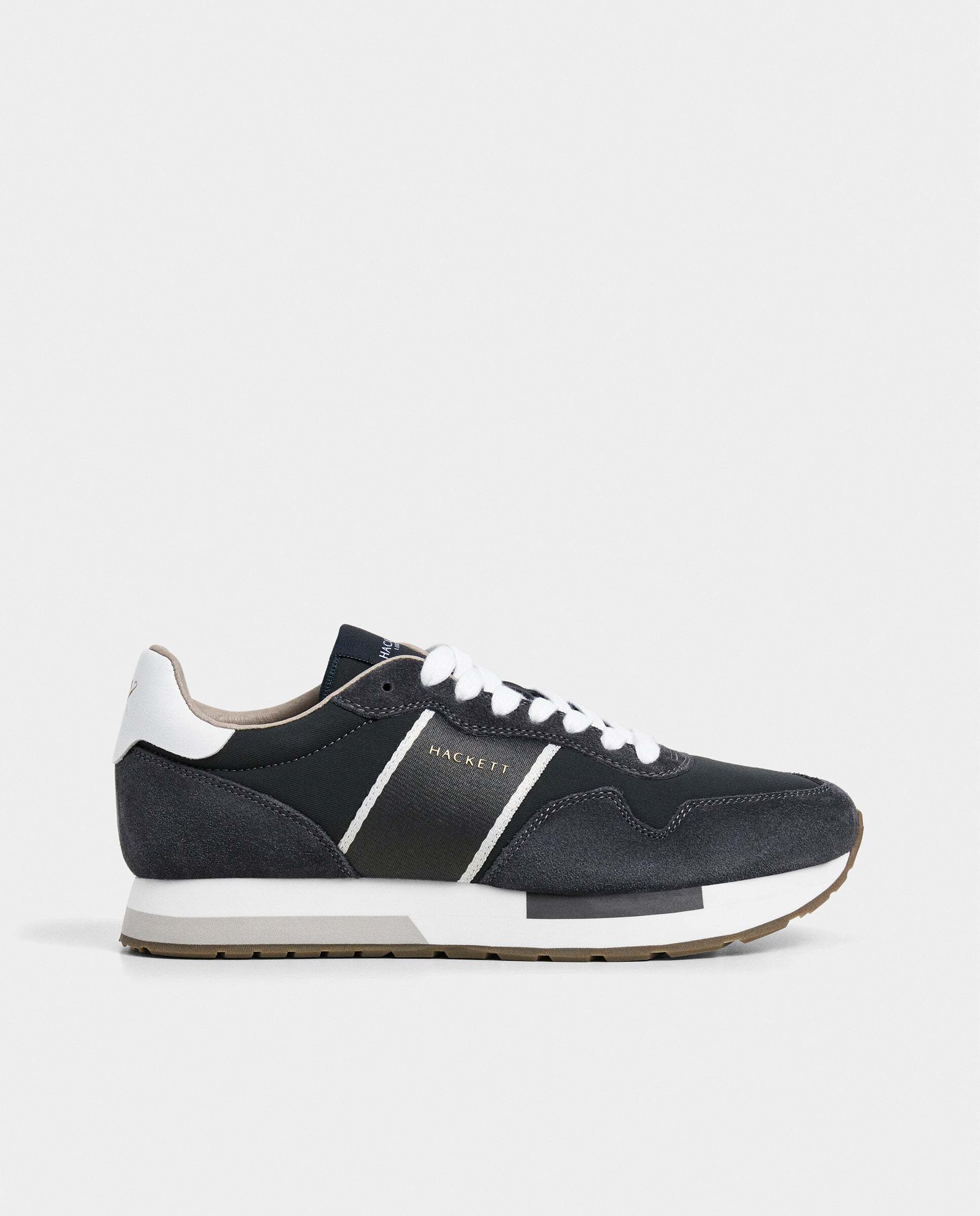 Zapatillas deportivas de hombre Kenston Symbol estilo running - Hackett - Marrón oscuro Marrón oscuro-1