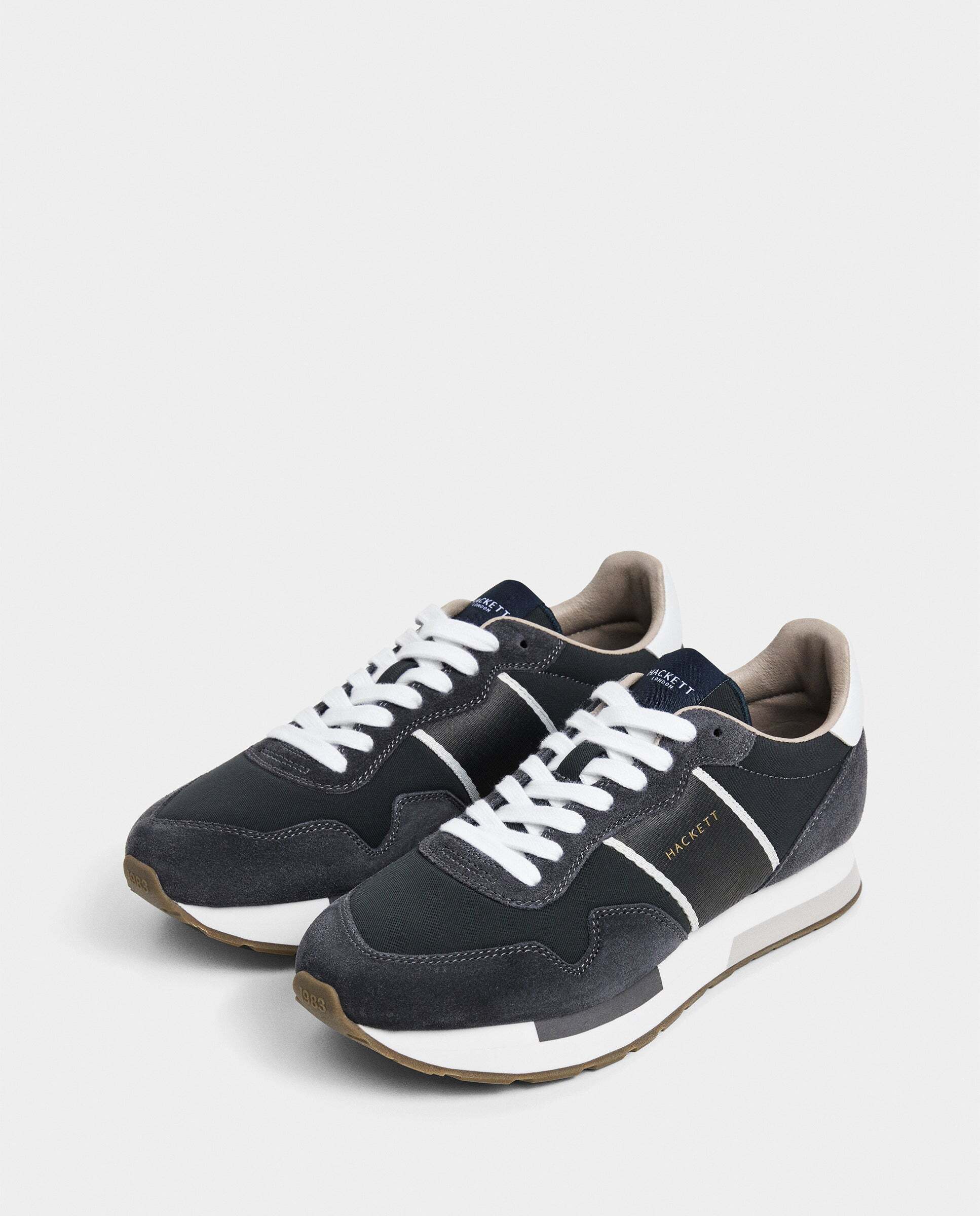 Zapatillas deportivas de hombre Kenston Symbol estilo running - Hackett - Marrón oscuro Marrón oscuro-2