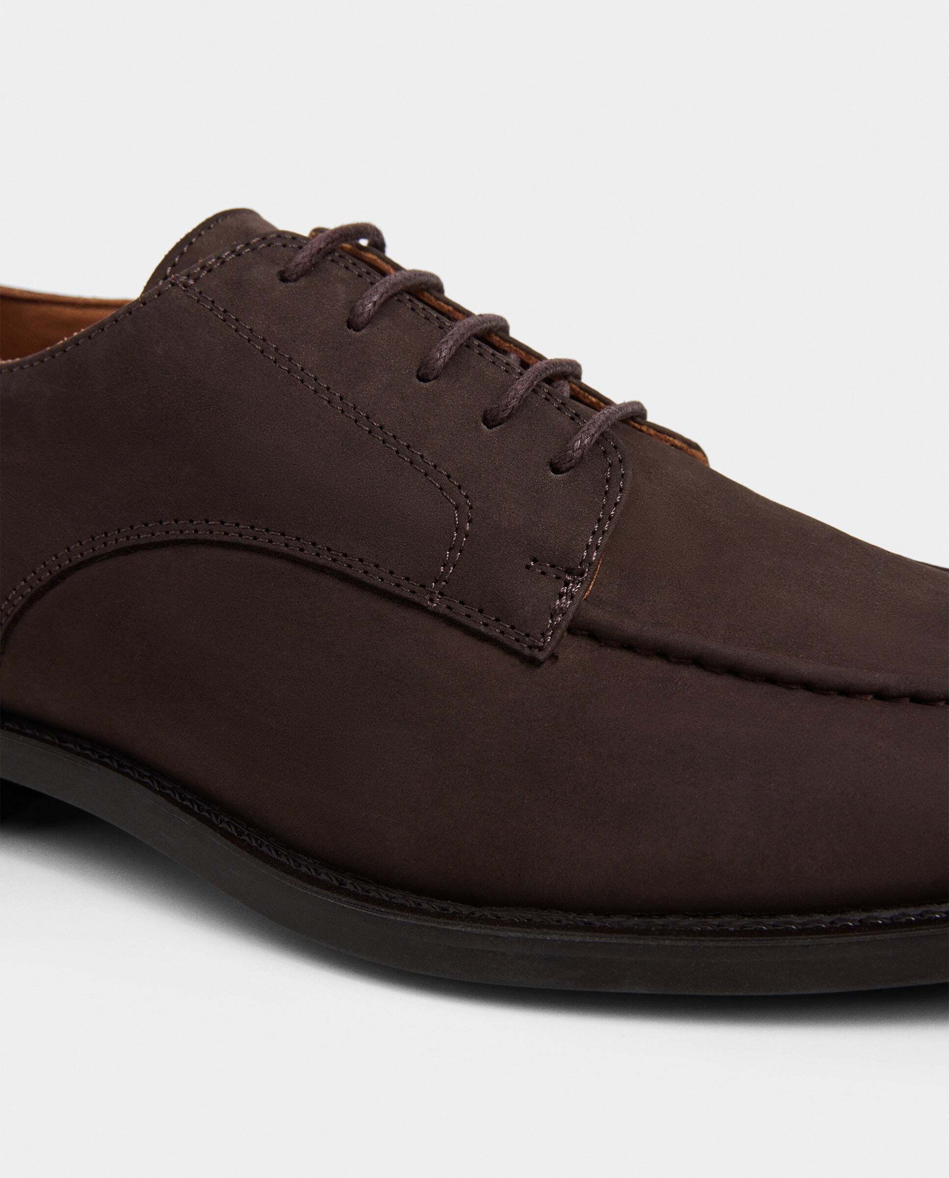 Zapatos derby de nobuk hampton - Hackett - Marrón oscuro Marrón oscuro-5