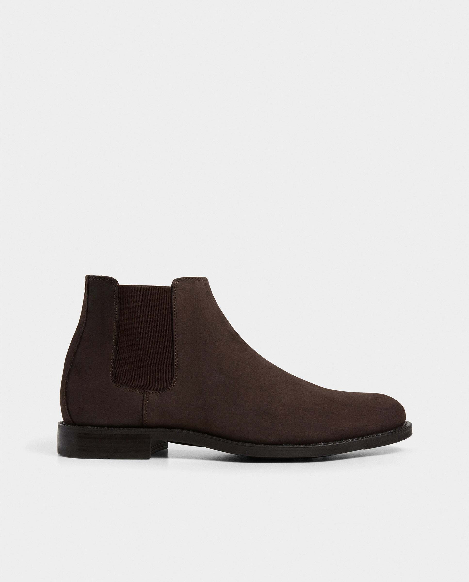 Botas de hombre chelsea de ante hampton - Hackett - Marrón oscuro Marrón oscuro-1